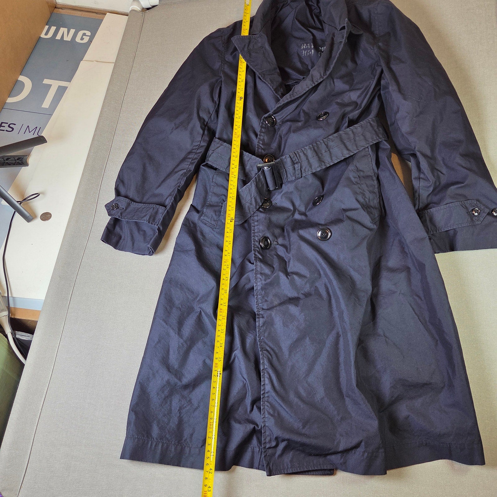 U.S. Navy Vintage Officer Raincoat Trench Coat 1960s–70s Medium 38–40R