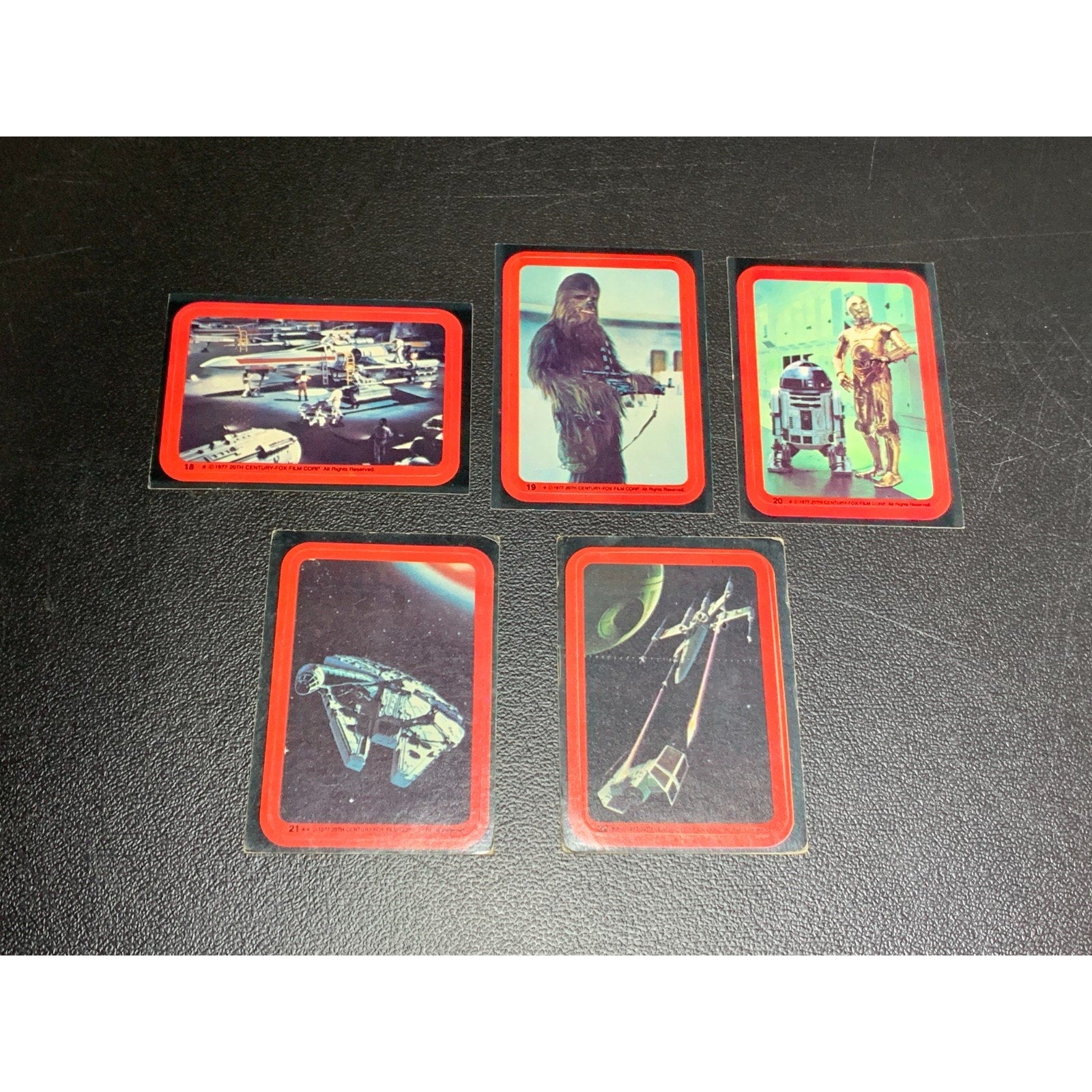 Vintage 1977 Star Wars Series 2 Topps Trading Cards With Stickers EX-NM