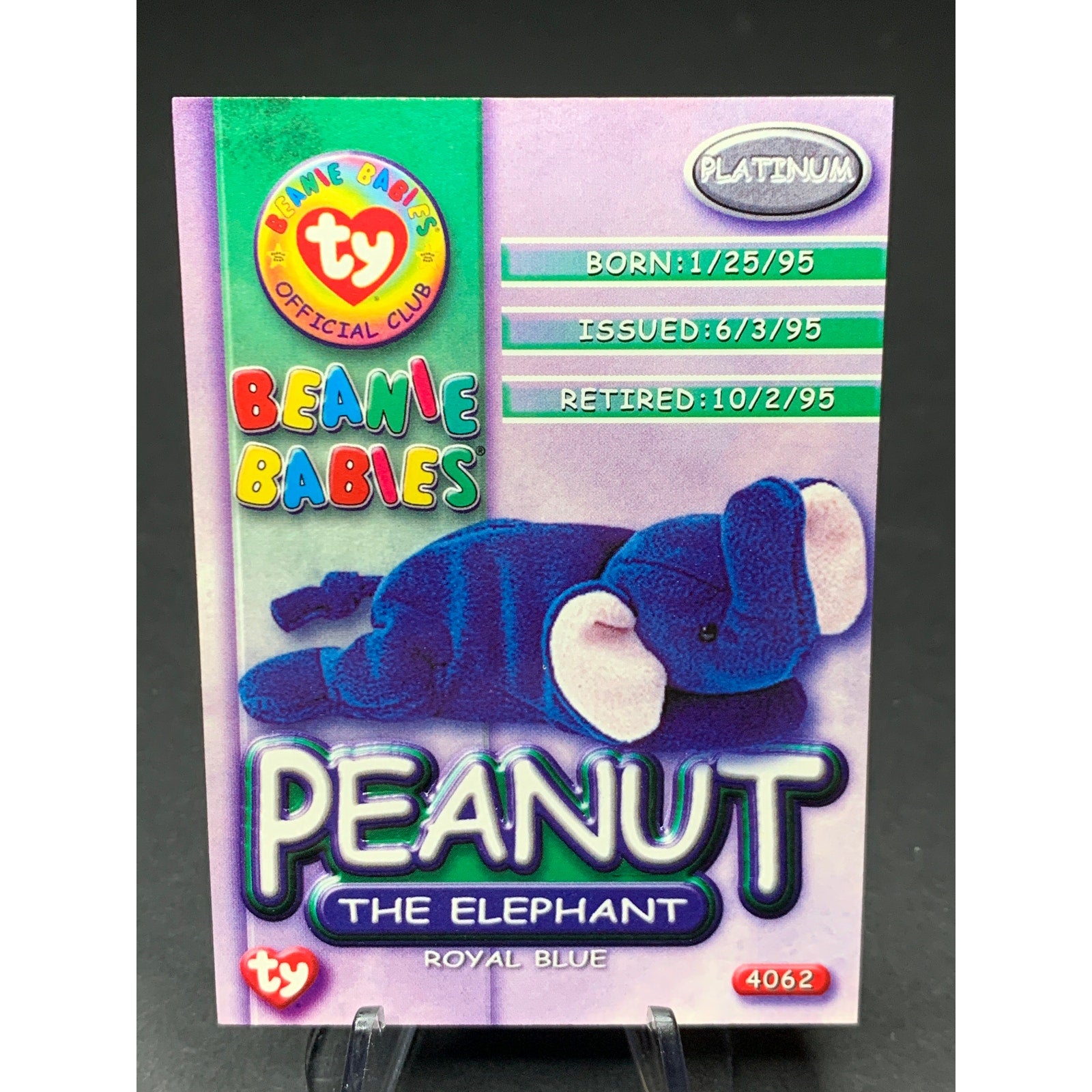 1999 Topps Ty Beanie Babies Platinum Horizontal Edition Cards Lot of 8