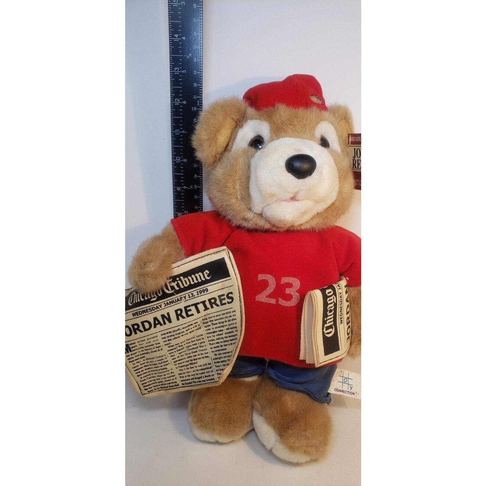 1999 Headline Bears Jordan Retires Plush Bear Chicago Tribune Toy Connection