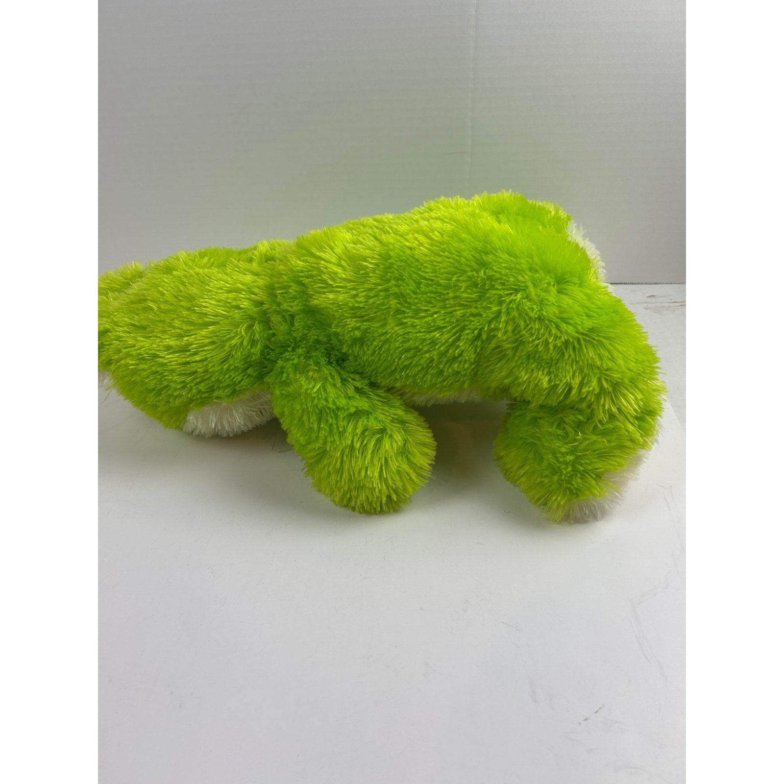 Nanco Green Plush Frog Stuffed Animal Soft Toy Ribbon Bow 2008 Cute Collectible