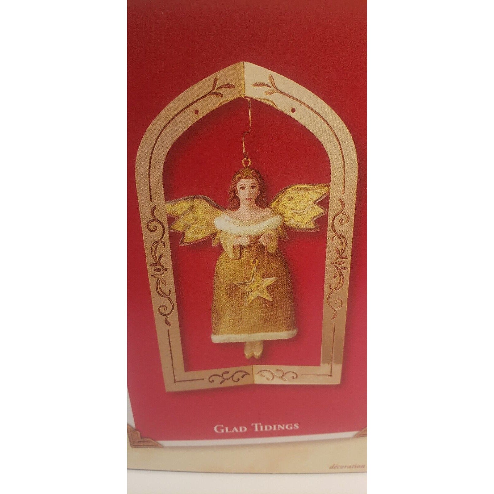 Hallmark Keepsake Lot of 2 Gift of Peace & Glad Tidings Ornament Angels NIB