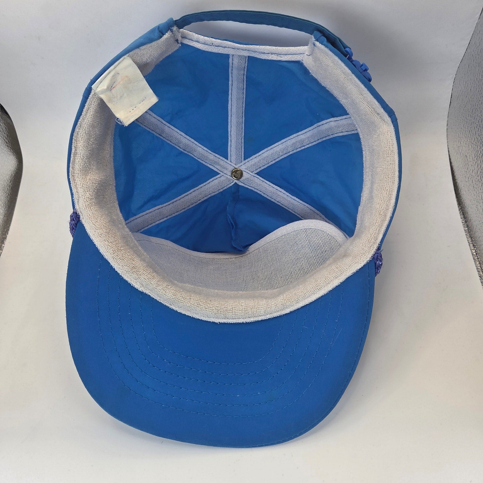 Vintage Alaska Souvenir Rope Snapback Hat Blue Nylon Adjustable Cap USA