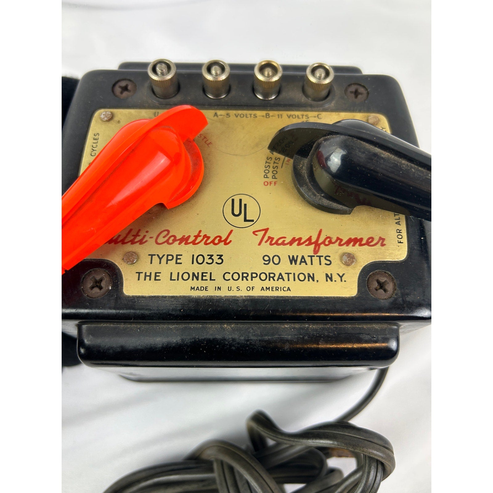 Lionel 1033 Train Transformer 90 Watt Tested Working Vintage USA