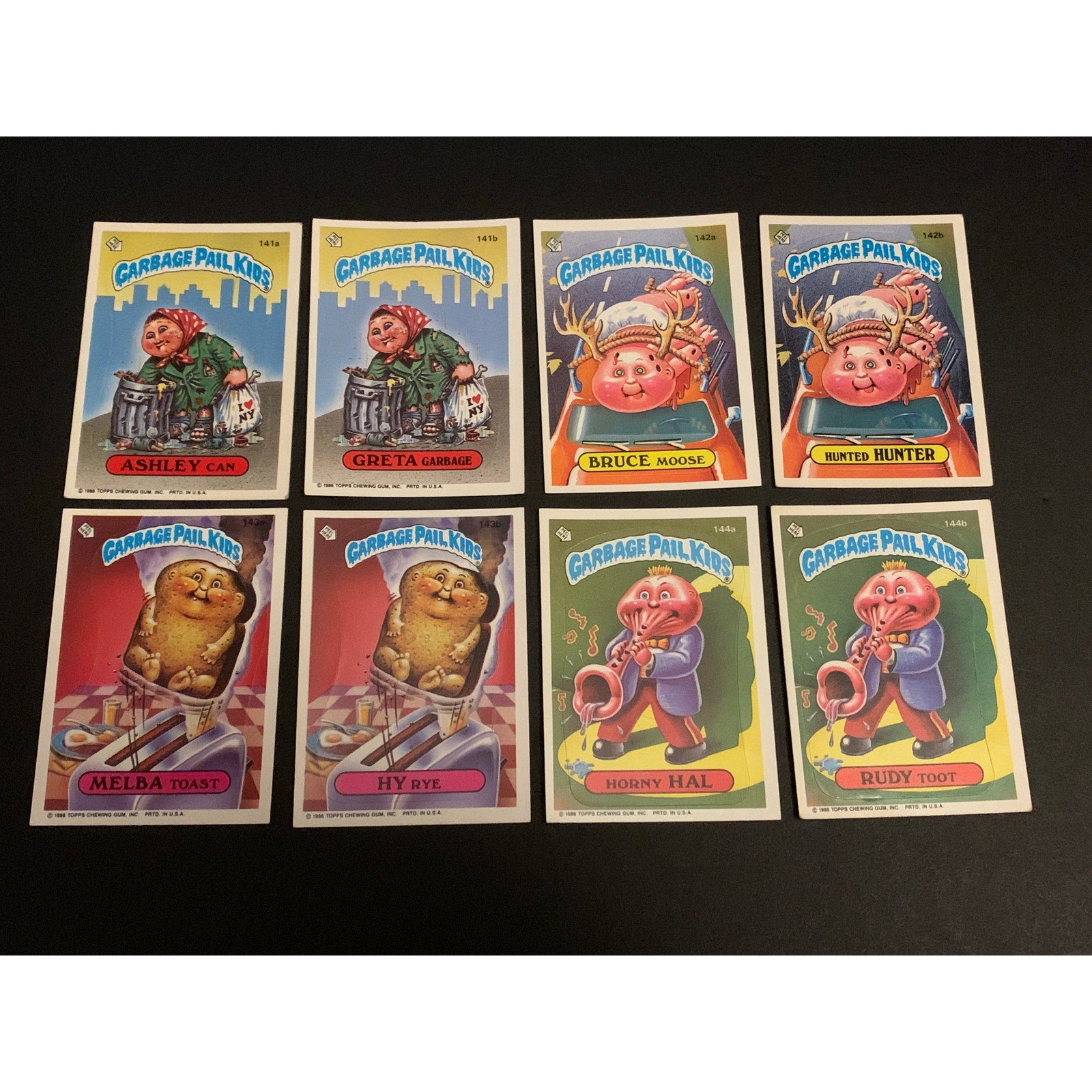 1986 Topps Garbage Pail Kids Series 4 Complete Set w/ Reese Pieces Crystal Gale