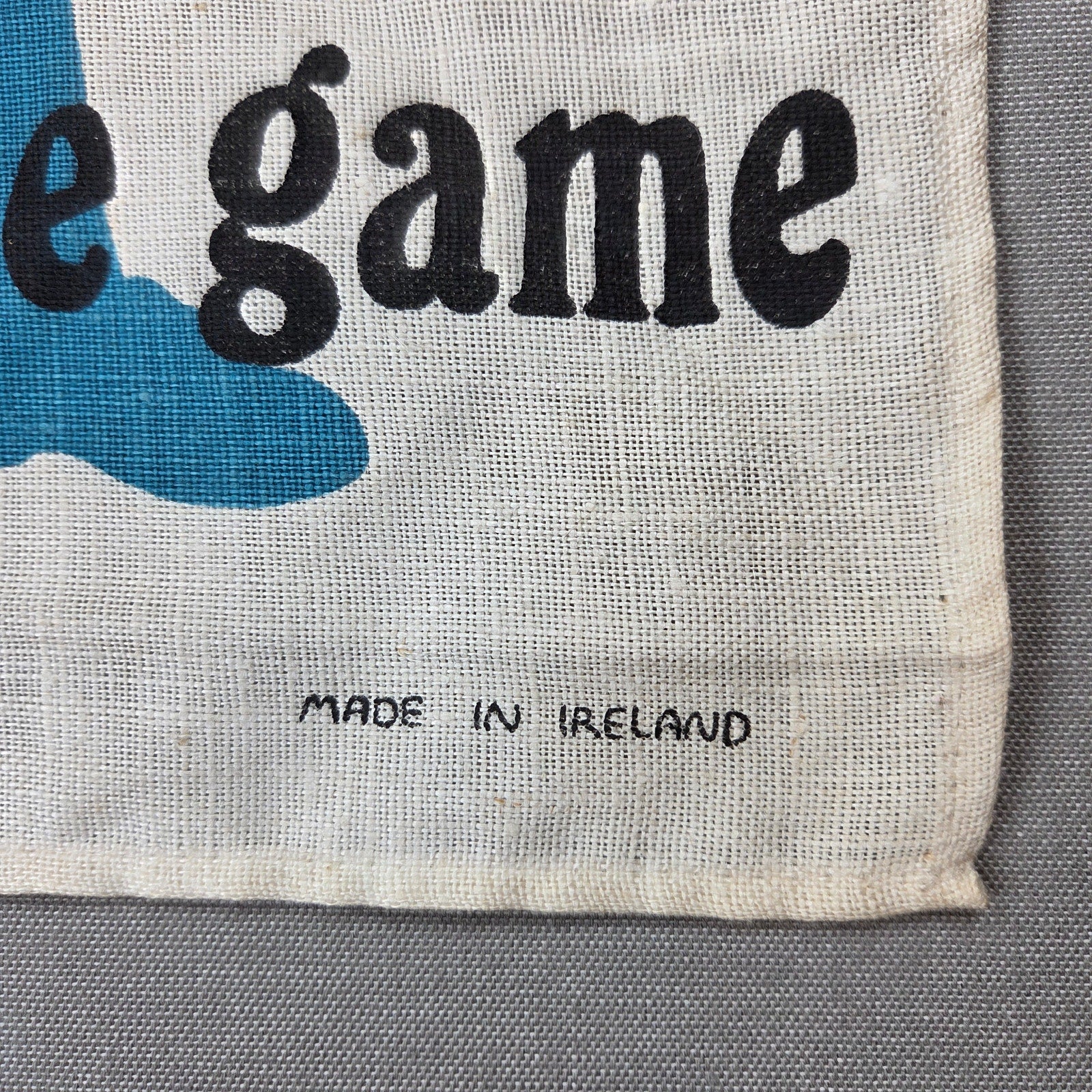 Ulster Irish Linen Baseball Explained Foreign Visitor Tea Towel Ireland Vintage