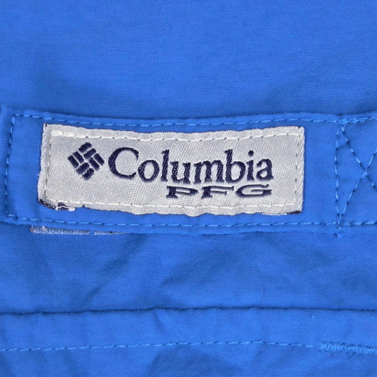 Columbia PFG Bahama II FM7047 Fishing Shirt Blue Omni Shade Vented XL