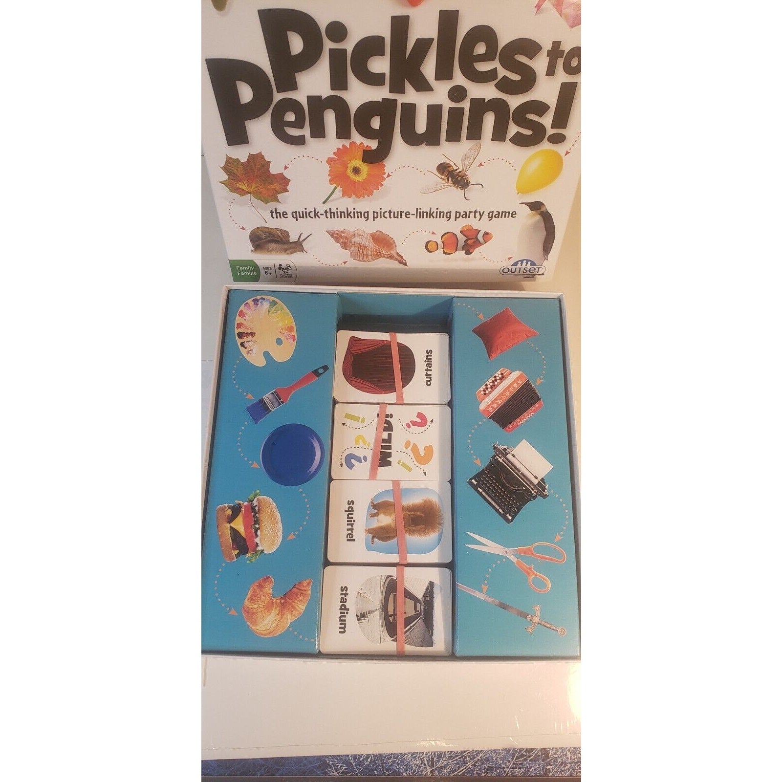 Pickles to Penguins! Quick Think Picture Card Game Excellent condition
