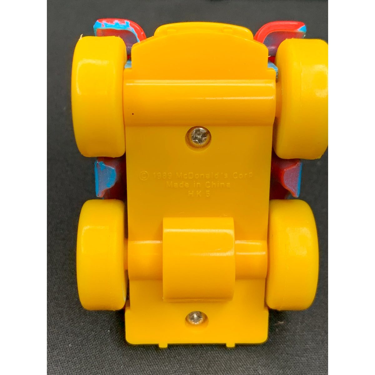 Vintage 1989 McDonald's Ronald McDonald Circus Parade Car Moving Happy Meal Toy
