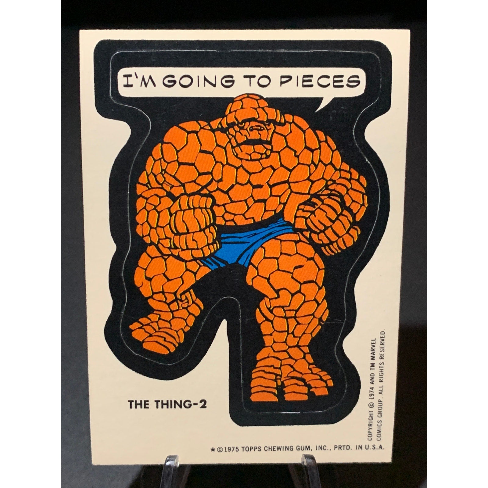 1974-1976 Topps Marvel Comics Sticker Lot Thing Thor Sub Mariner Werewolf