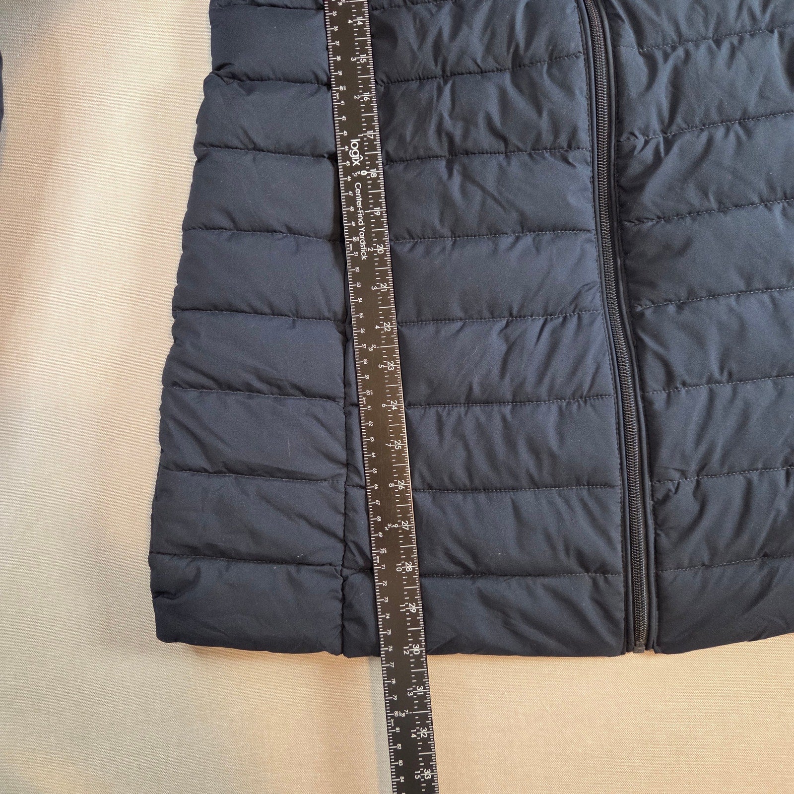Lauren Ralph Lauren Women’s Long Hooded Puffer Coat Jacket Navy Size Large
