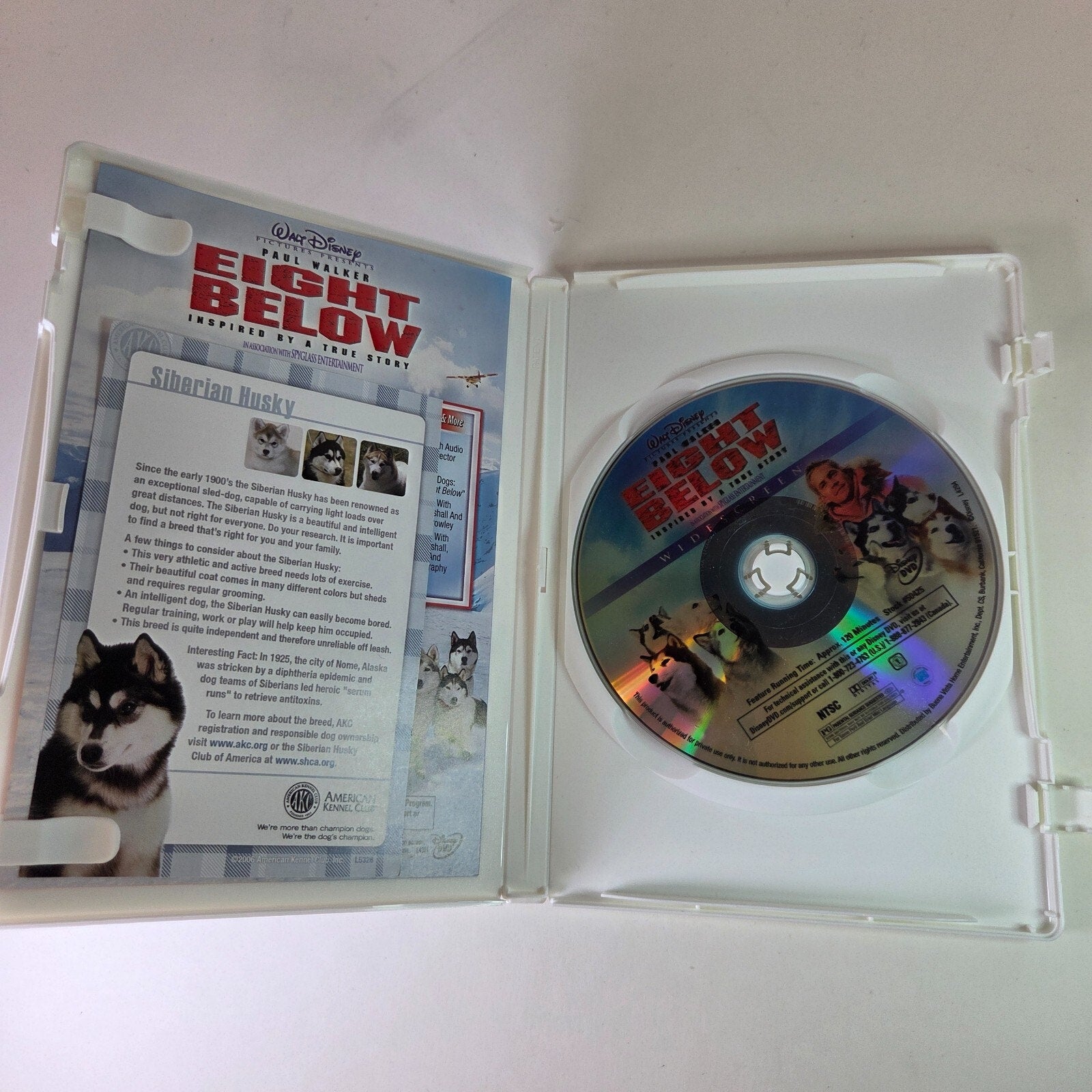 Disney Eight Below (DVD, 2006, Widescreen) Paul Walker