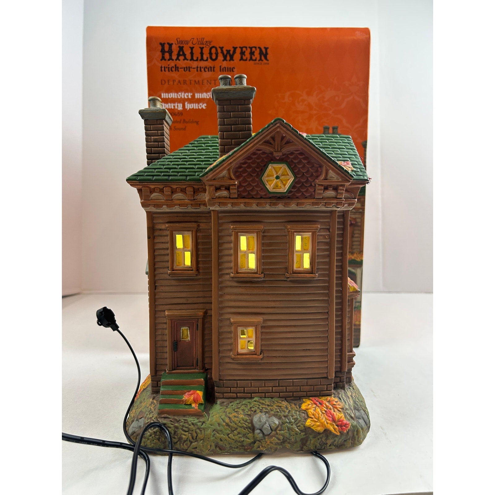 Department 56 Monster Mash Party House 6000659 Animated Musical Lighted with Box