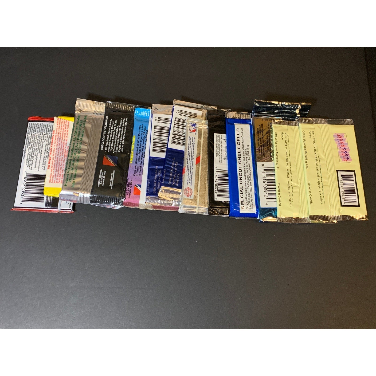 90s Sealed Trading Card Pack Lot Mixed Cards Power Rangers Cards