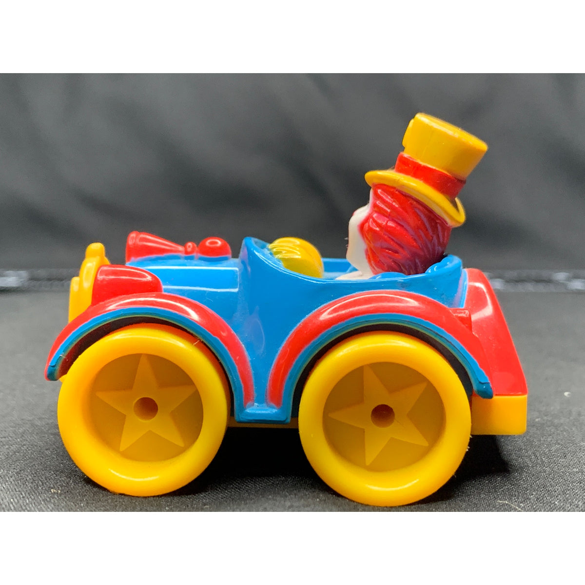 Vintage 1989 McDonald's Ronald McDonald Circus Parade Car Moving Happy Meal Toy