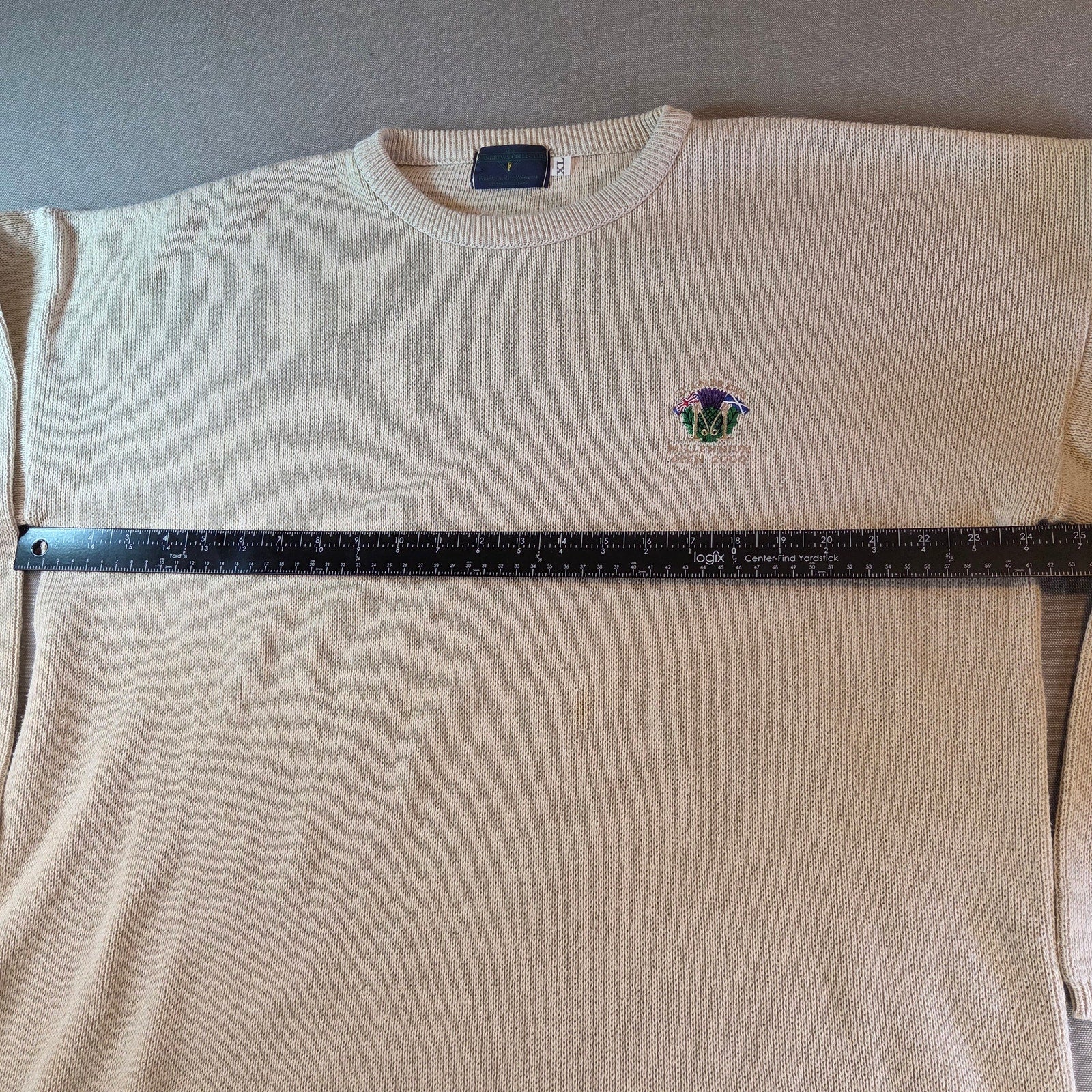 Vintage 2000 St Andrews Open Championship Sweater XL Tiger Woods Win