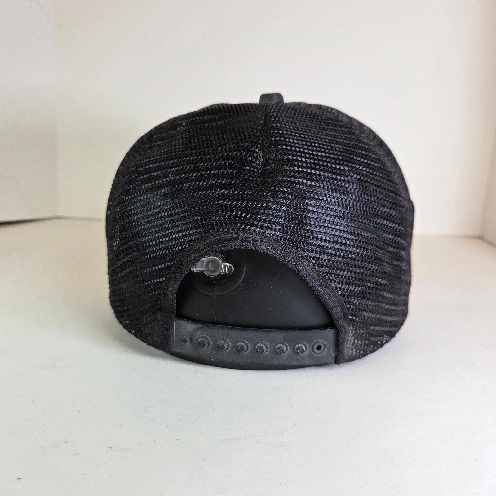 Vintage NRA Eagle Logo Trucker Hat Gold Oak Leaf Snapback Cap Rare 80s