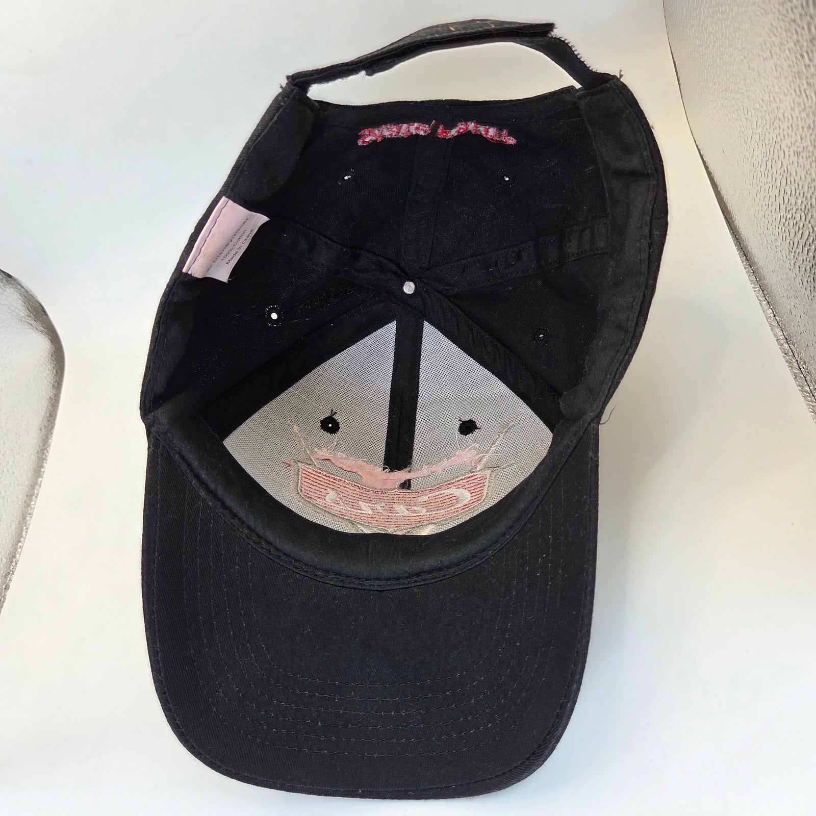 Disney Pixar Cars State Farm Hat Adjustable Hook Loop Black Promo Cap