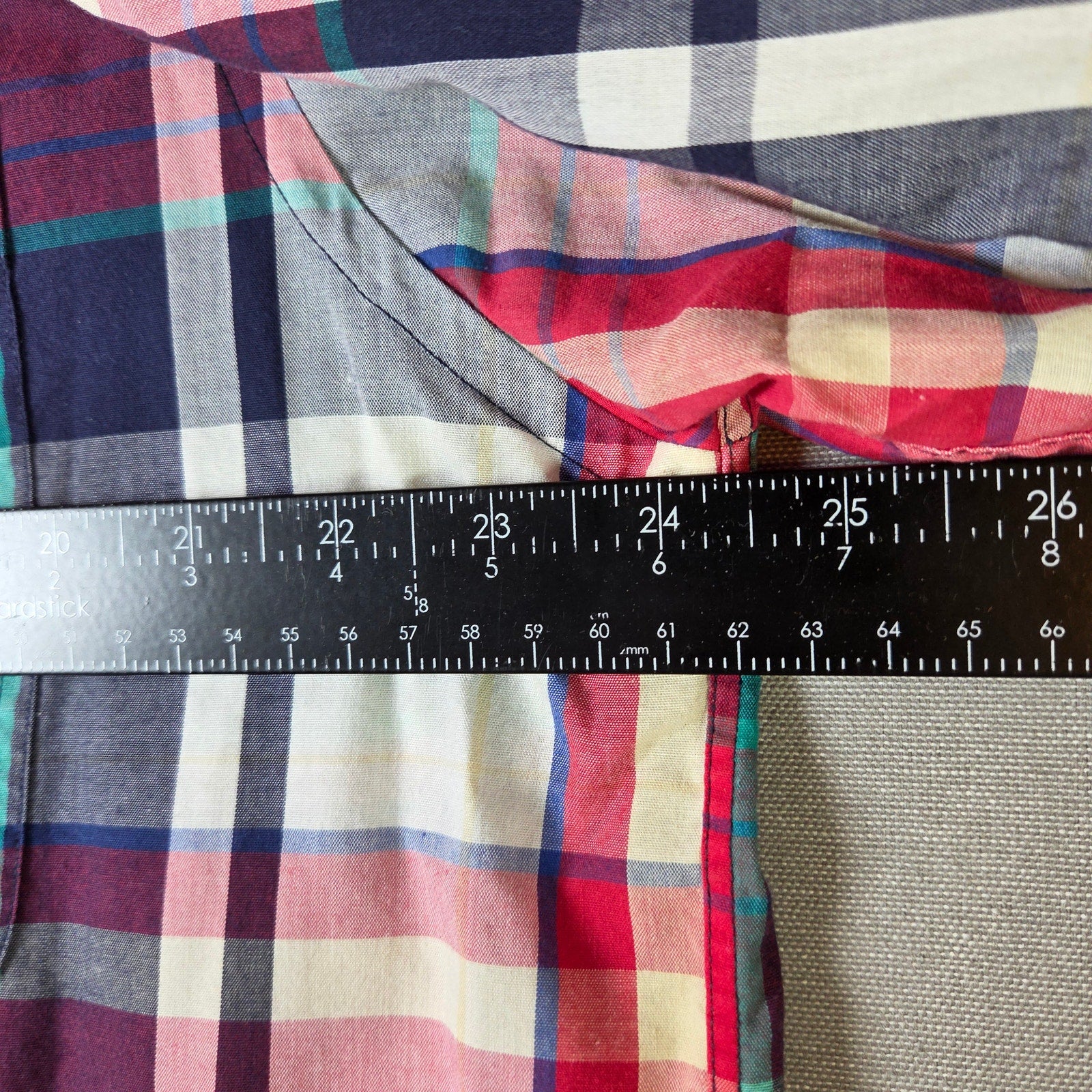 GANT Salty Dog Plaid Button Down Shirt Mens Large 1990s Hong Kong Made