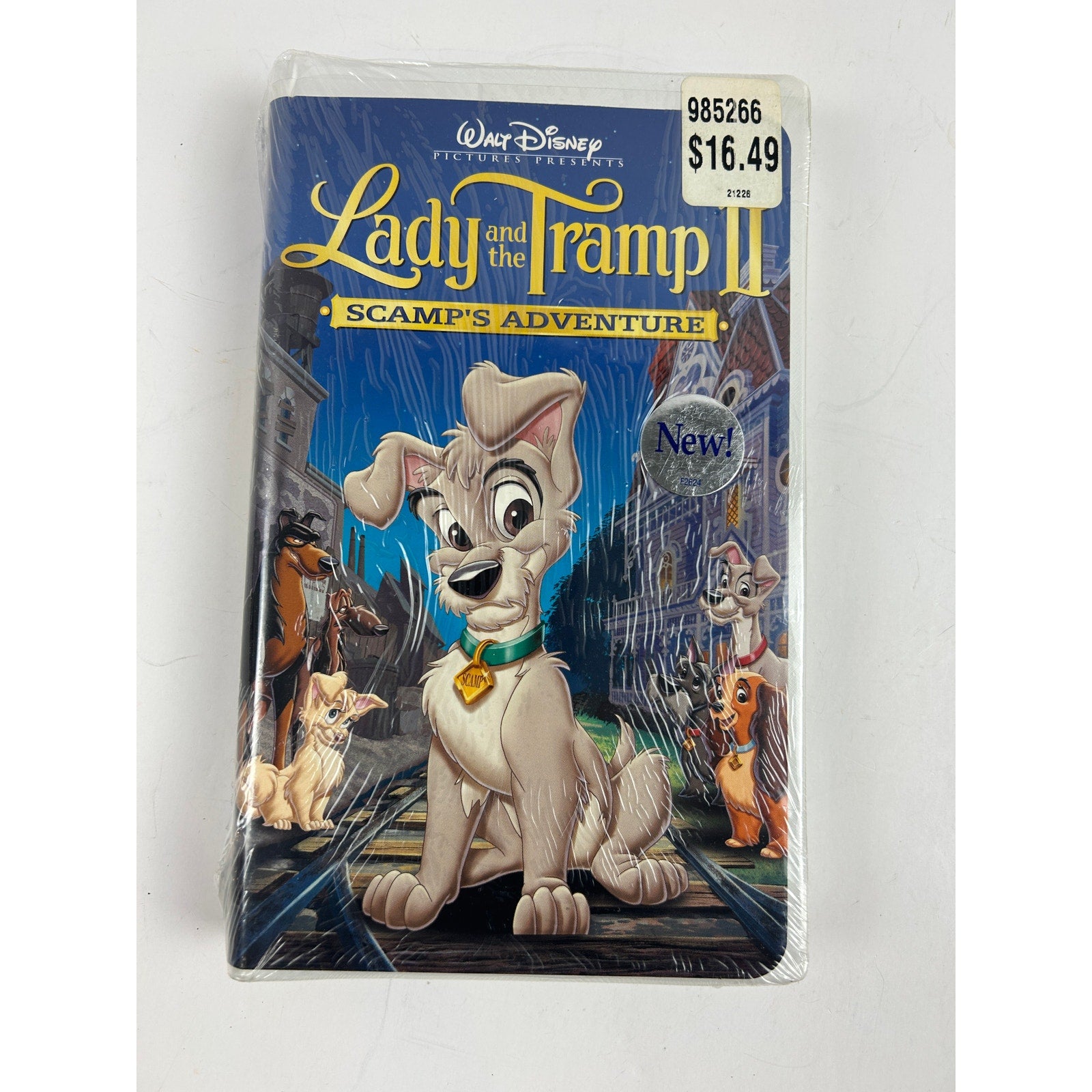 Lady and the Tramp II: Scamp’s Adventure VHS – Factory Sealed