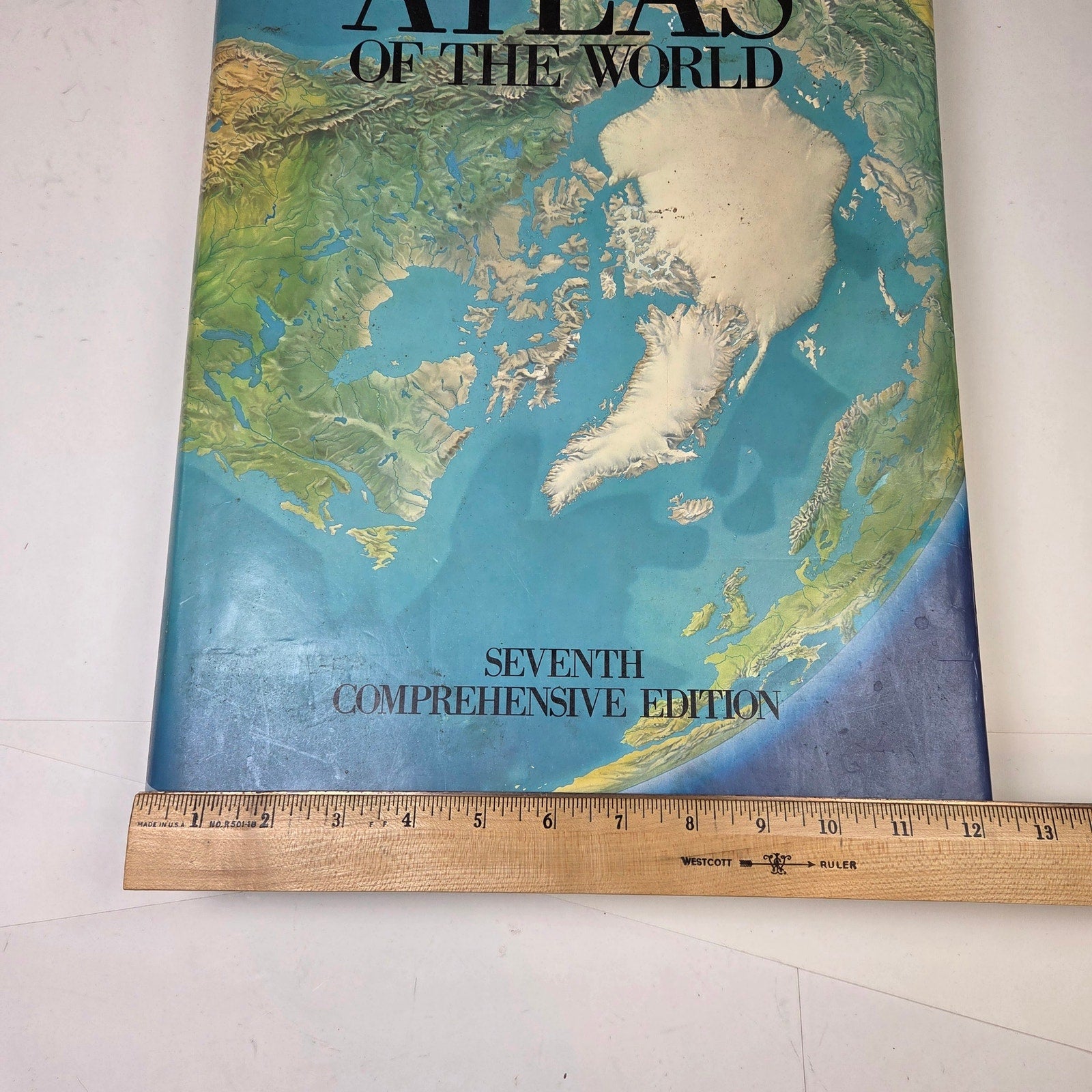 The Times Atlas Of The World 7th Comprehensive Edition Hardcover 1985 Map