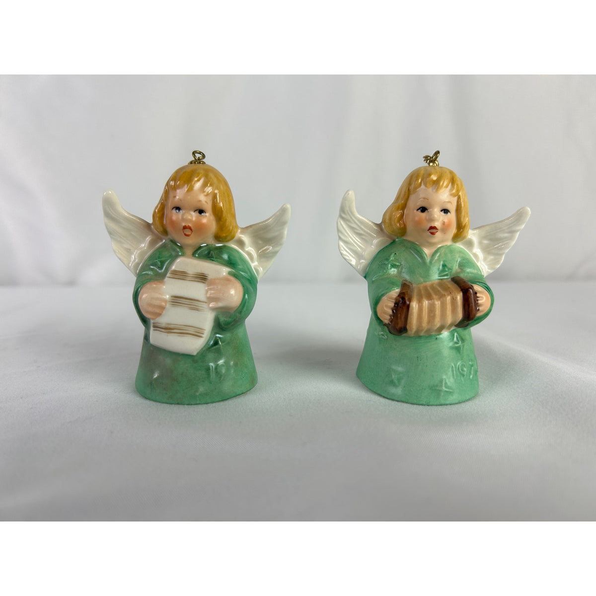 Goebel W Germany Angel Bell Ornament Set 1979 Musician Choir