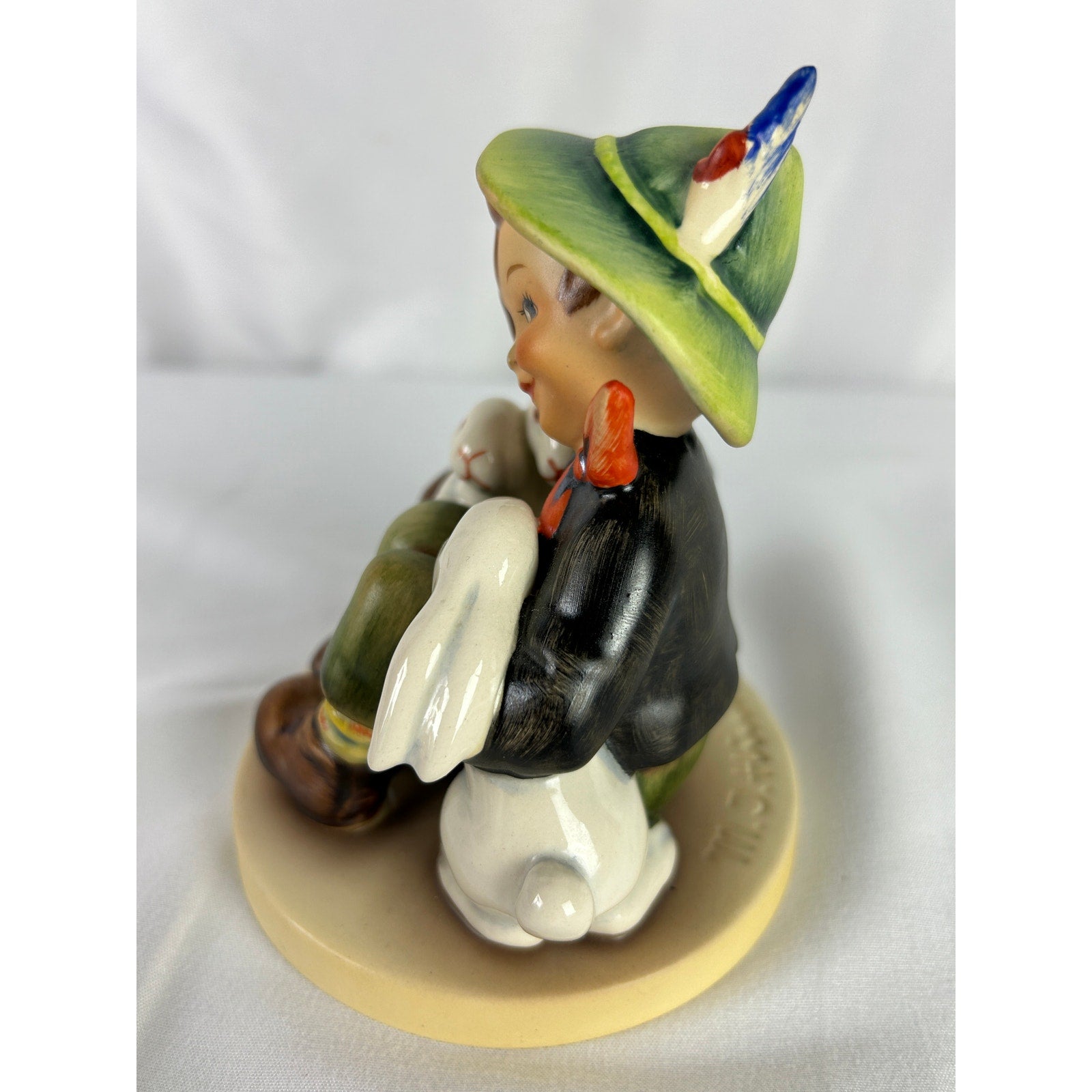 Goebel W Germany Boy With Rabbits Figurine Hummel Style Bunny Figure