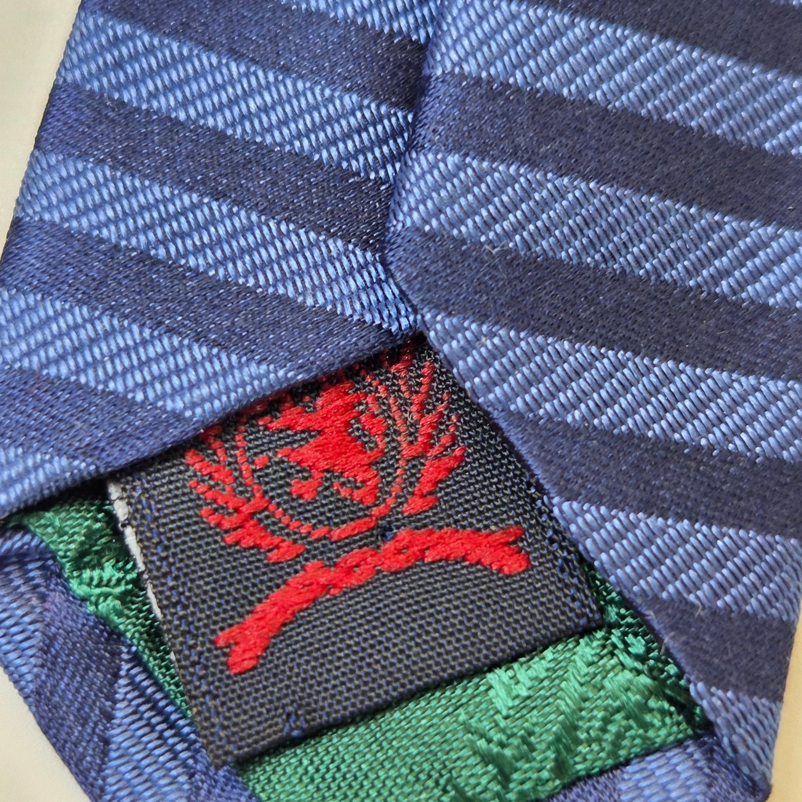 Tommy Hilfiger Silk Tie Lot 3 Gold Yellow Blue 3.75" Made in USA Contrast Tips
