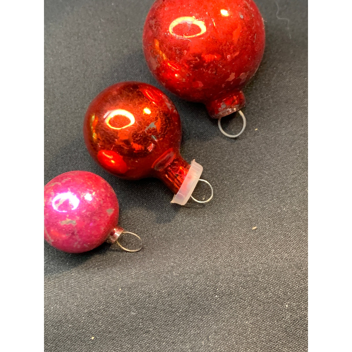 Vintage Mini Glass Christmas Ball Ornaments Mixed Lot 19 West Germany