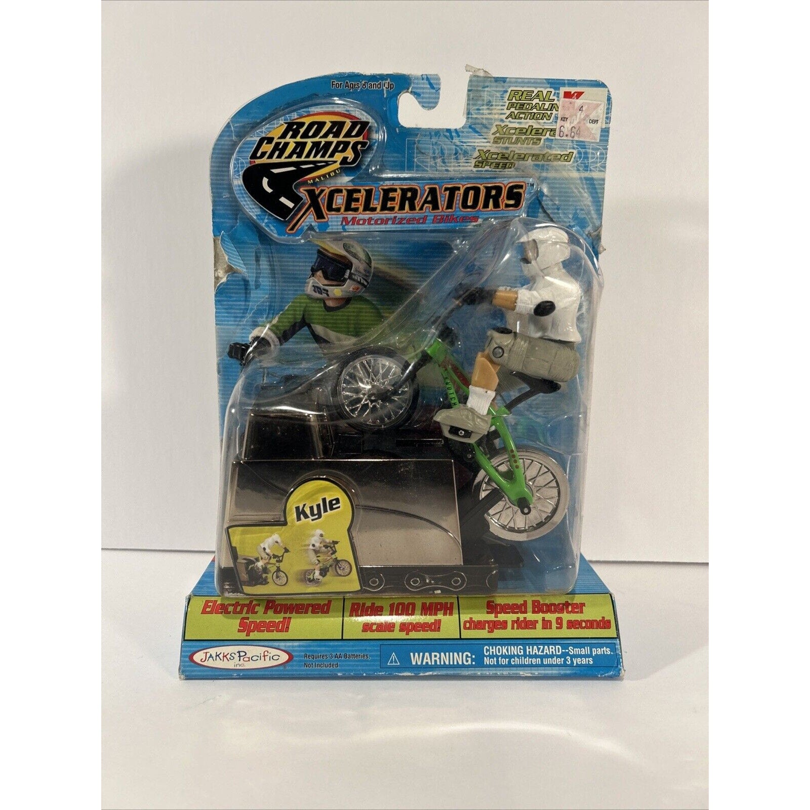 Complete Set of 7 Road Champs Xcelerators Motorized Bikes Jakks Pacific MOC