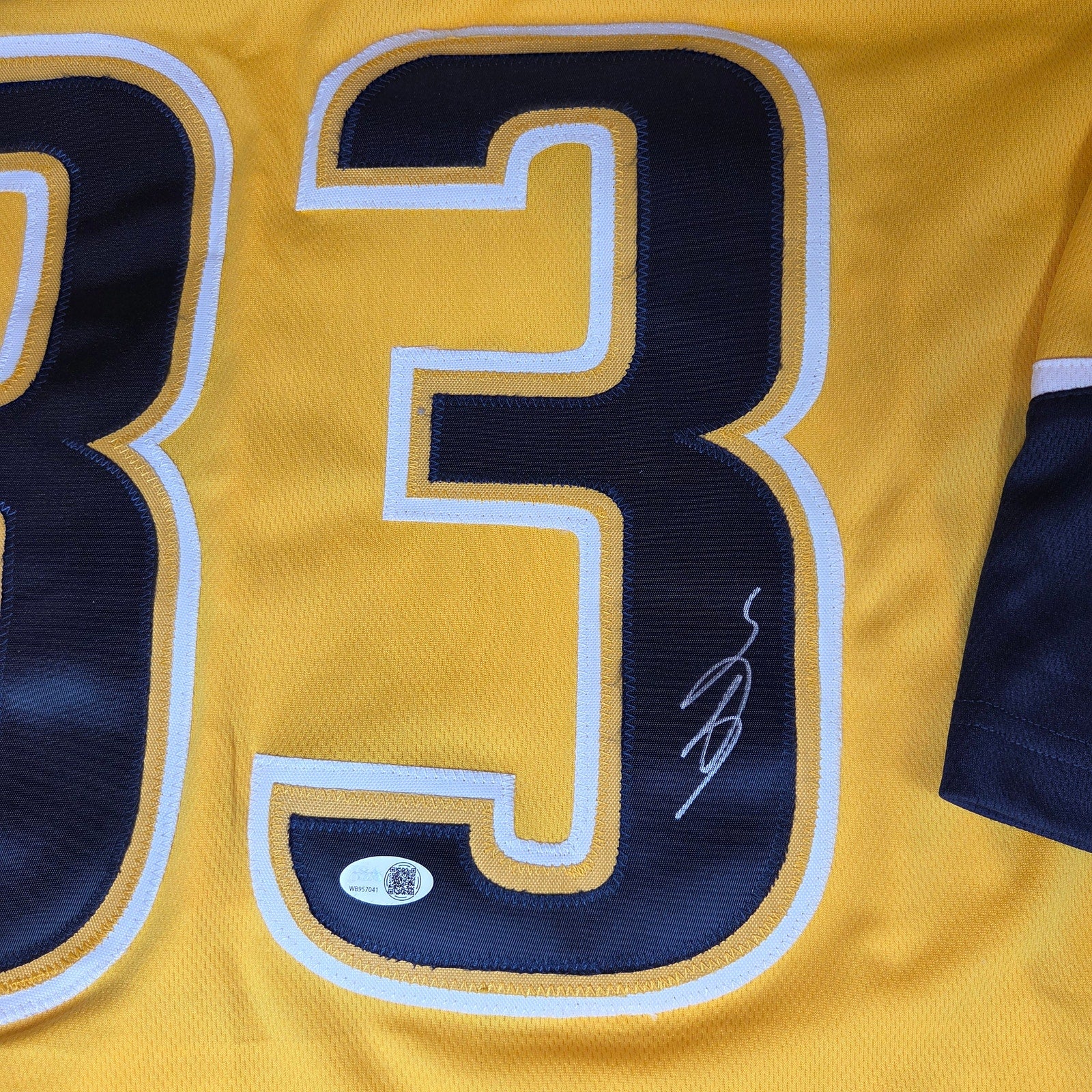 Viktor Arvidsson Signed Nashville Predators Custom Jersey JSA Witness COA XL