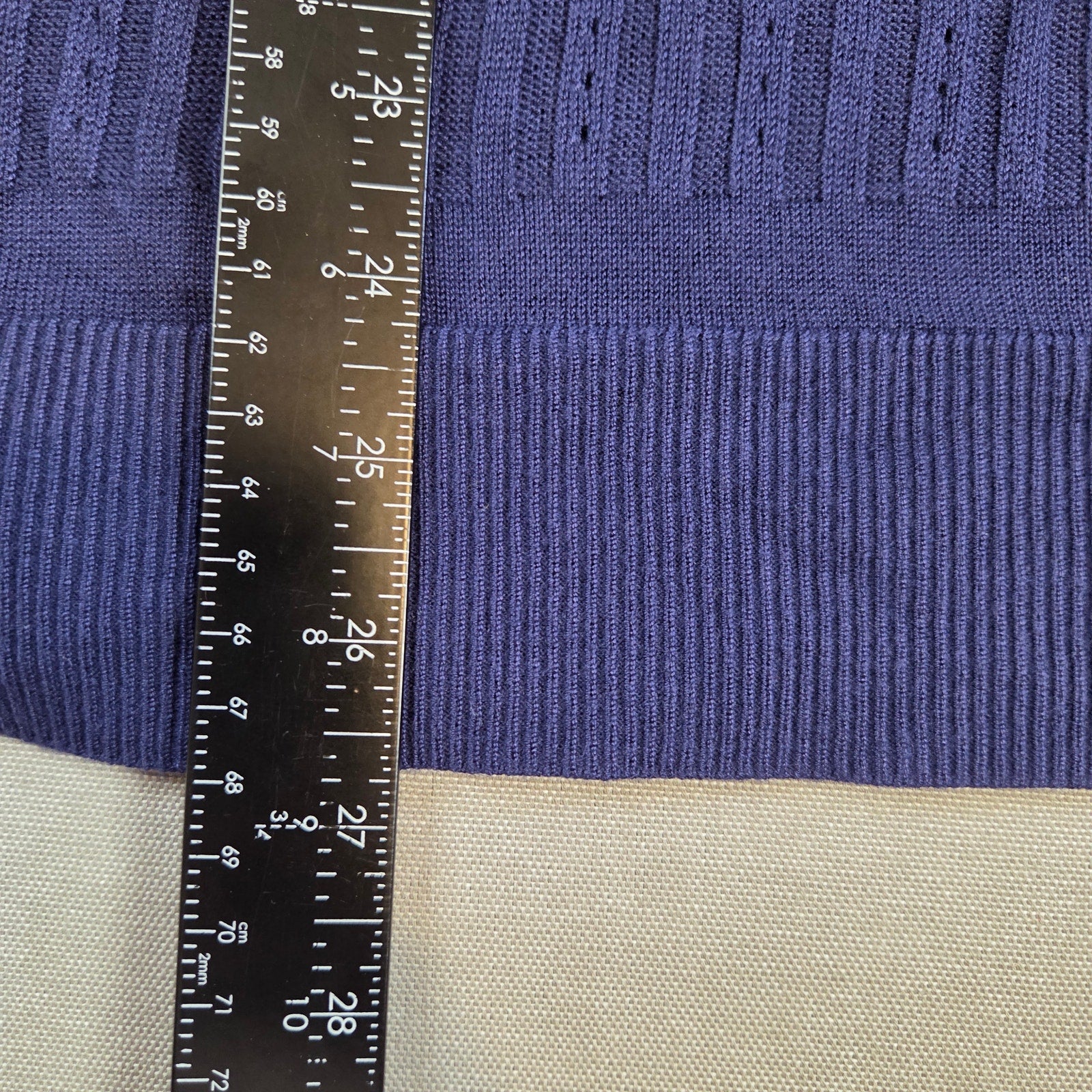 White House Black Market Purple Knit Viscose Top Blouse Size M Women’s