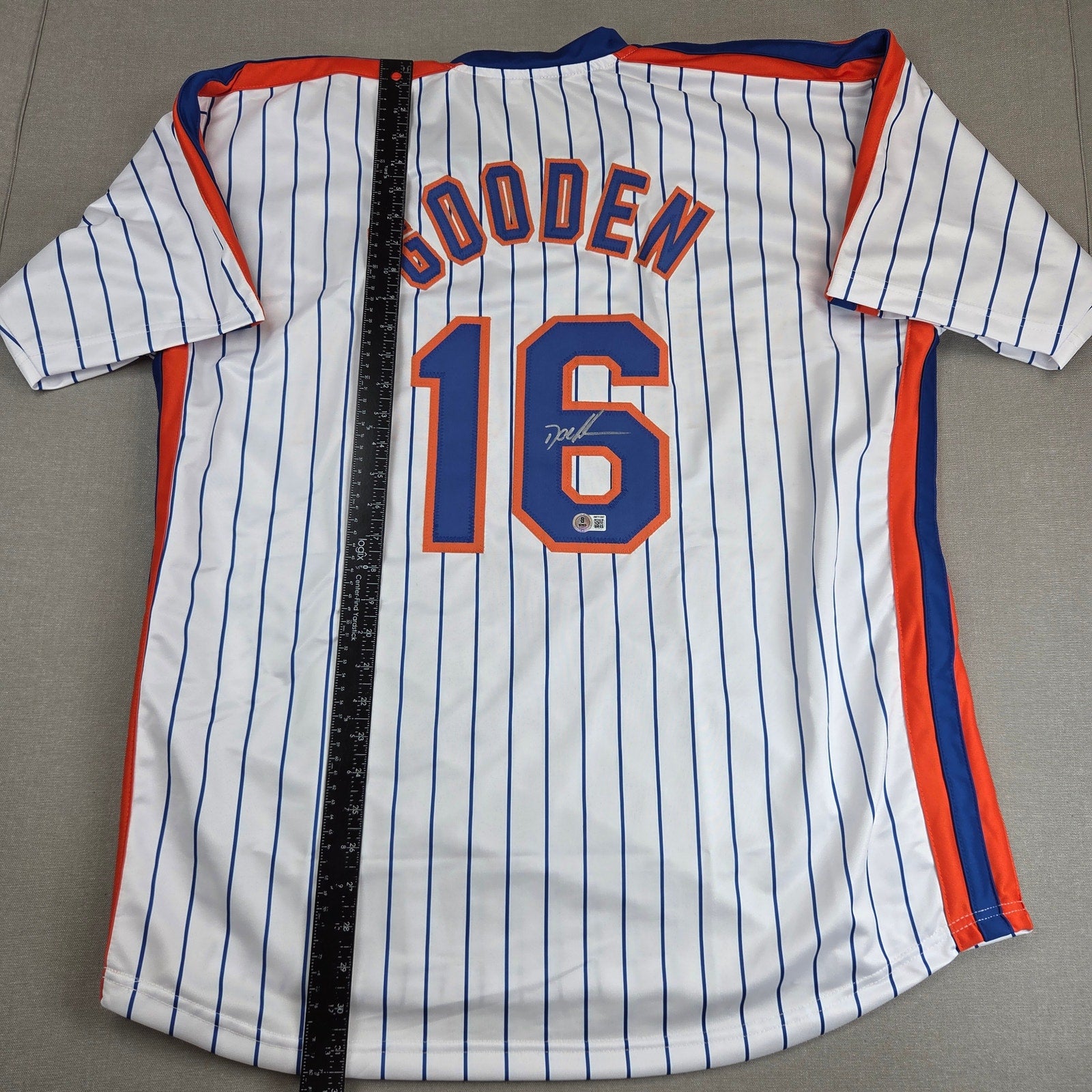 Dwight Doc Gooden Signed Custom New York Mets Jersey BAS Witness Auto