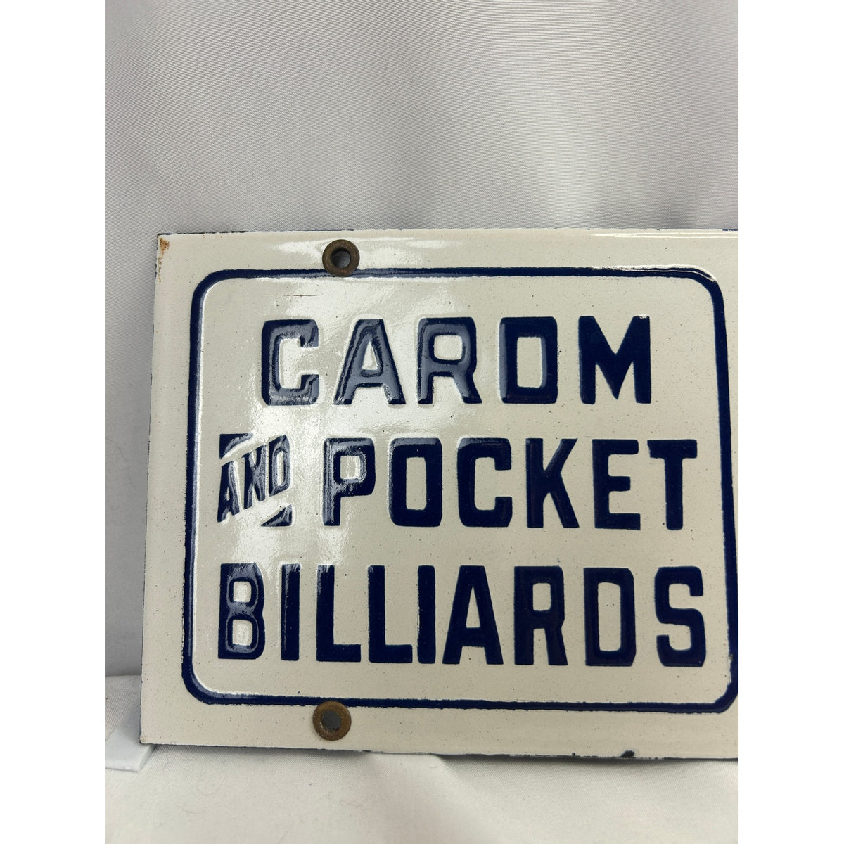 Piedmont Cigarettes Brunswick Billiards Porcelain Advertising Sign 30 Inch