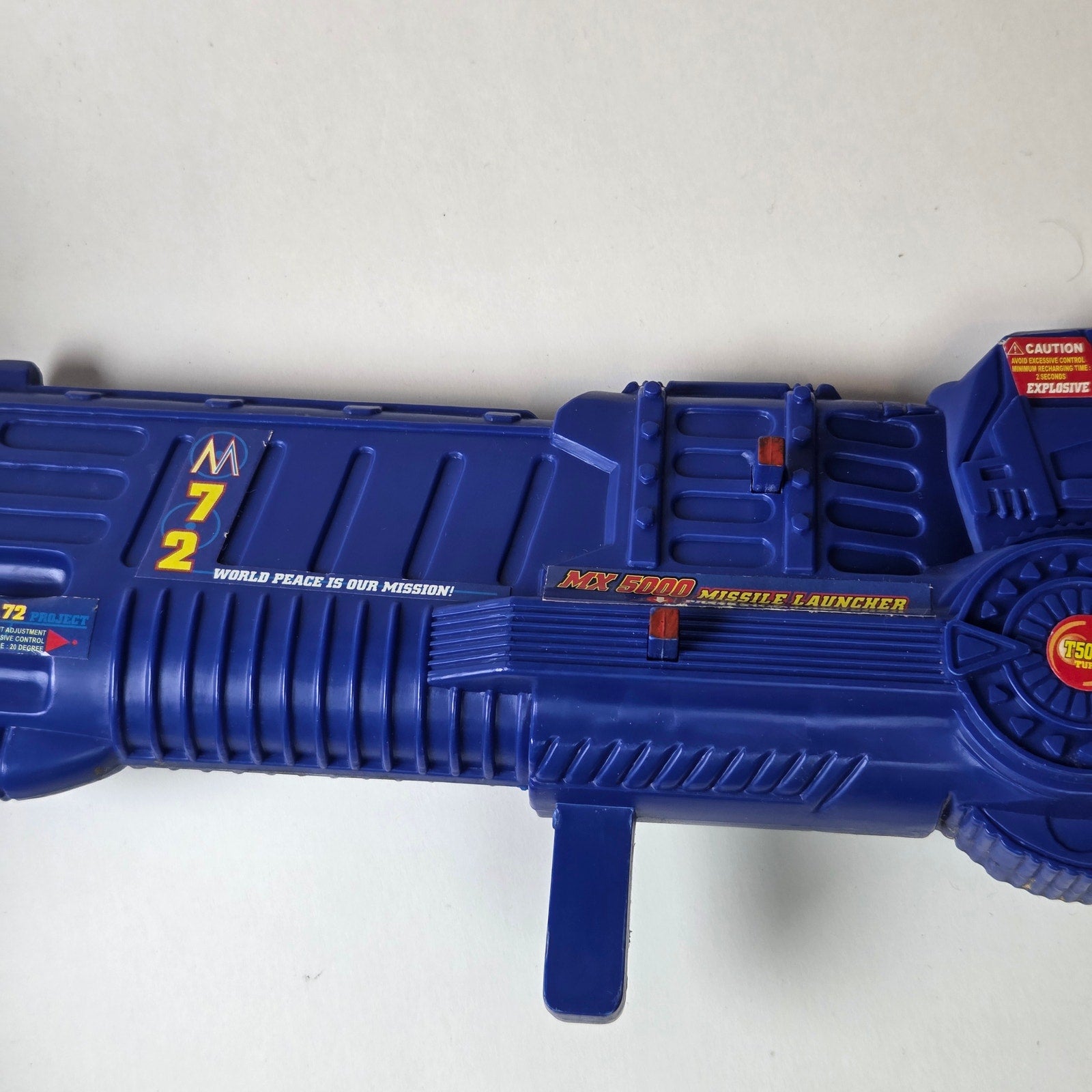 Crime Crusher Police C72 Robot Vehicle w/ Figure Missile Launcher Untested