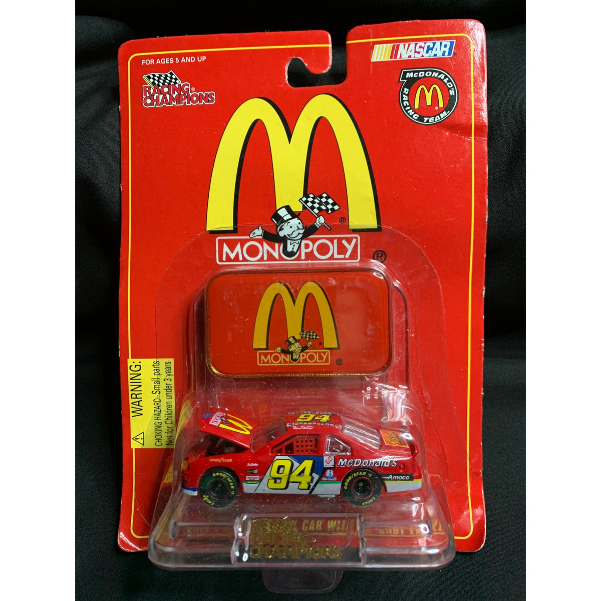 1996 Racing Champions Bill Elliott #94 McDonalds Monopoly 1:64 NASCAR