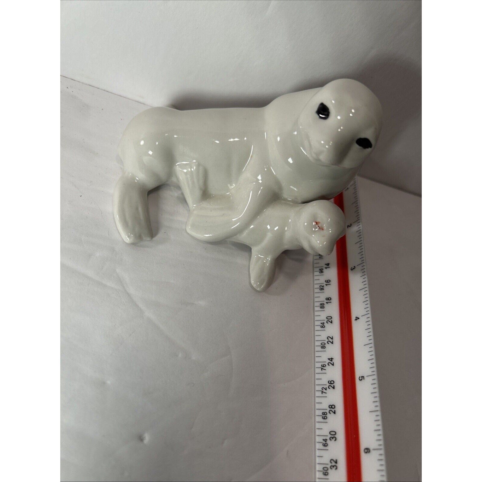 Eden's Bliss Porcelain Sea Lion Mother & Baby Pup Figurine Made in Japan