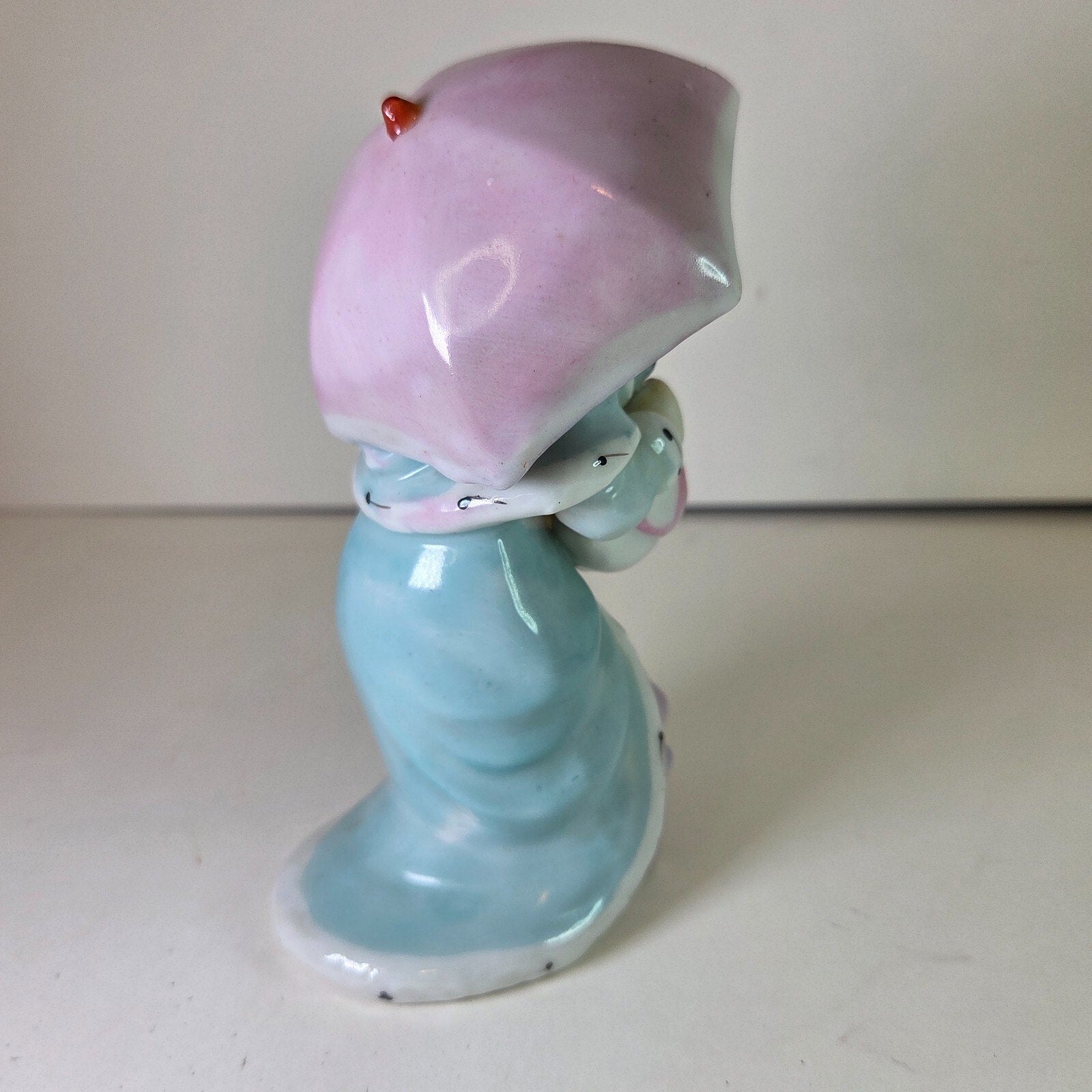 Little Miss Muffet Ceramic Figurine Made in Japan Vintage Nursery Rhyme 5.5"