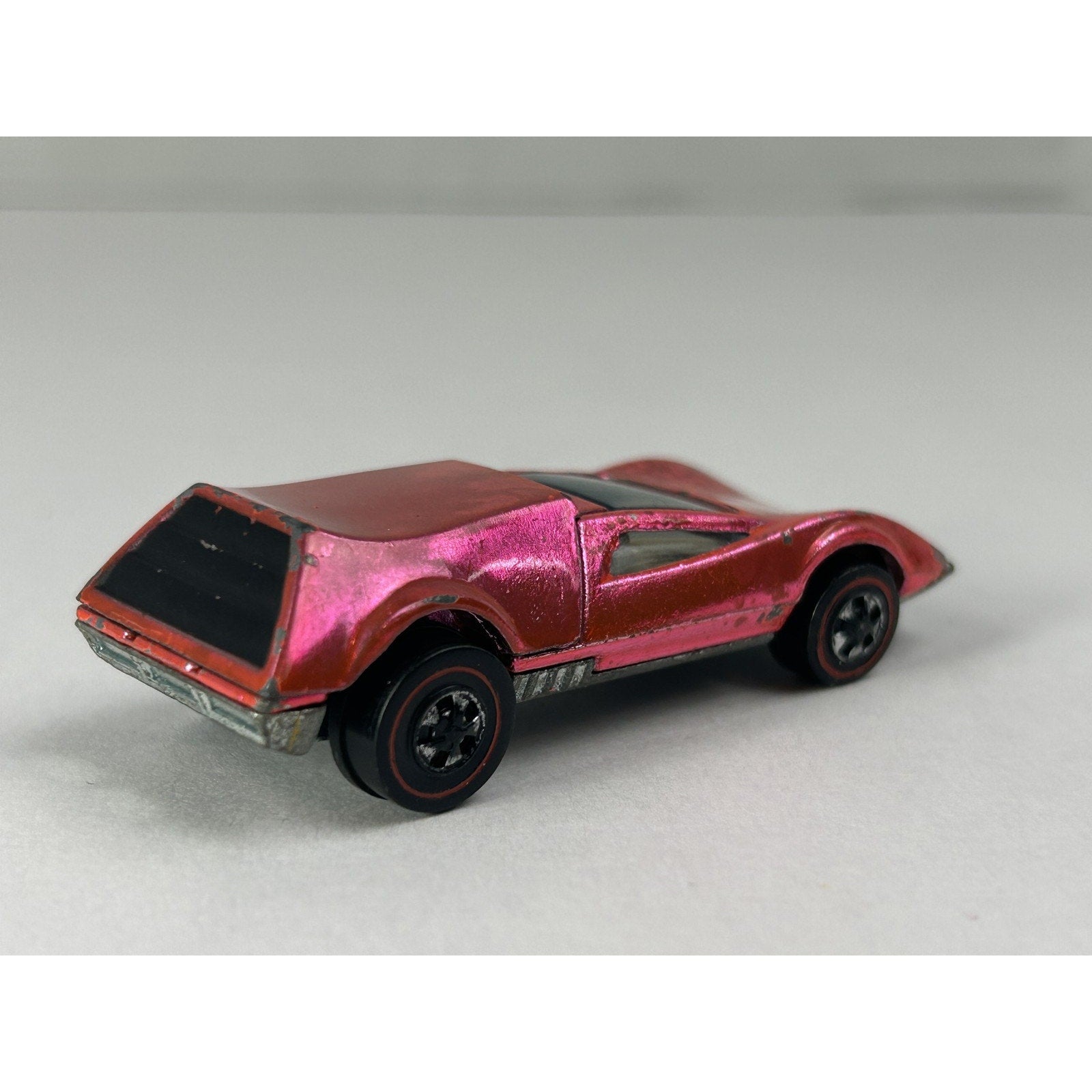 Vintage Hot Wheels Tri-Baby Redline Diecast Car 1970 Mattel USA Engine Hood Open