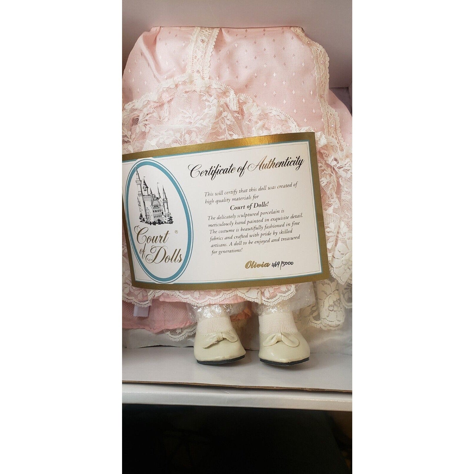 Court of Dolls Olivia 22" Porcelain Doll LE 4115/5000 COA Original Box