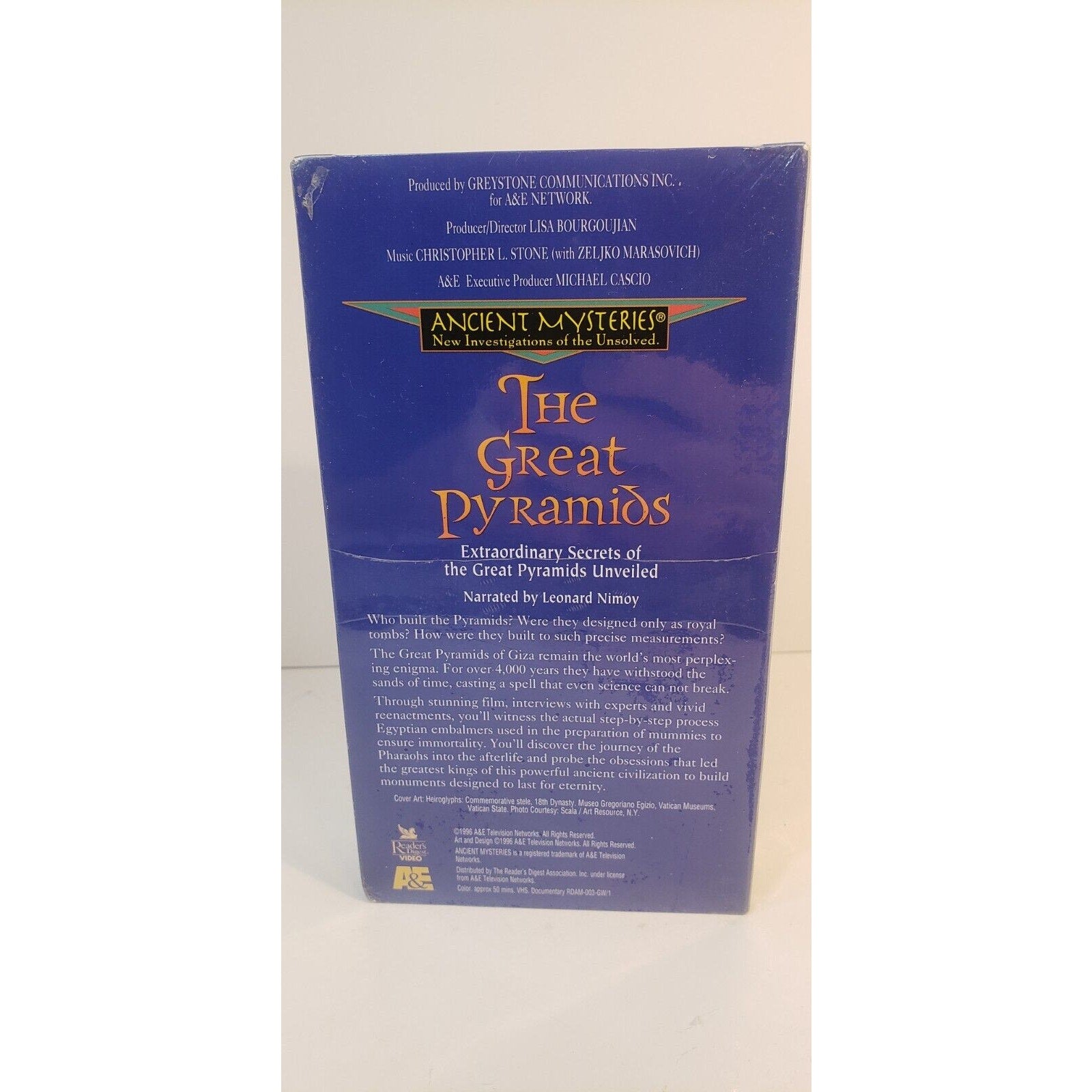 Ancient Mysteries - The Great Pyramids Narrated by Leonard Nemoy 1996 VHS New