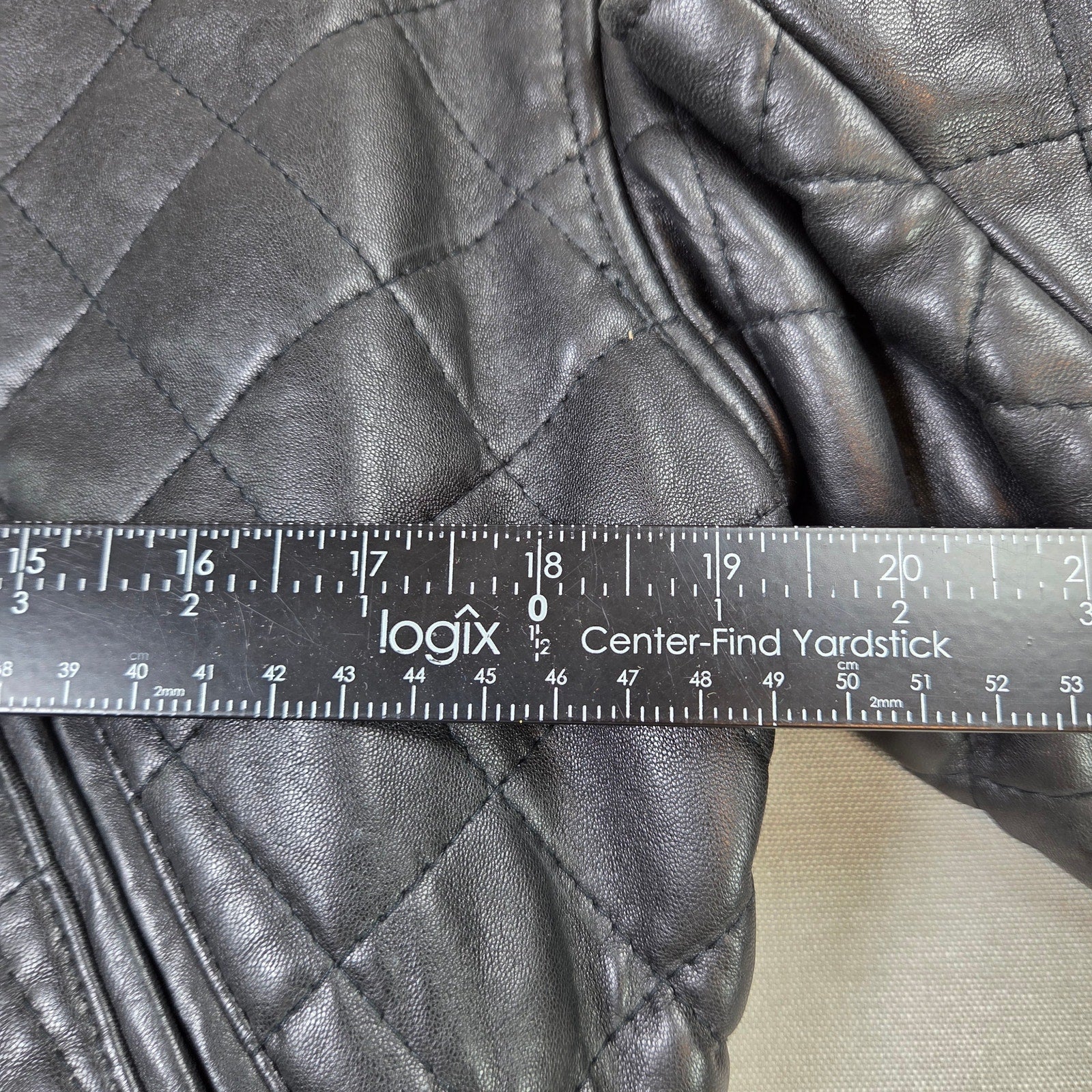 Express Quilted Leather Jacket Womens Small Cropped Bomber Vintage Korea