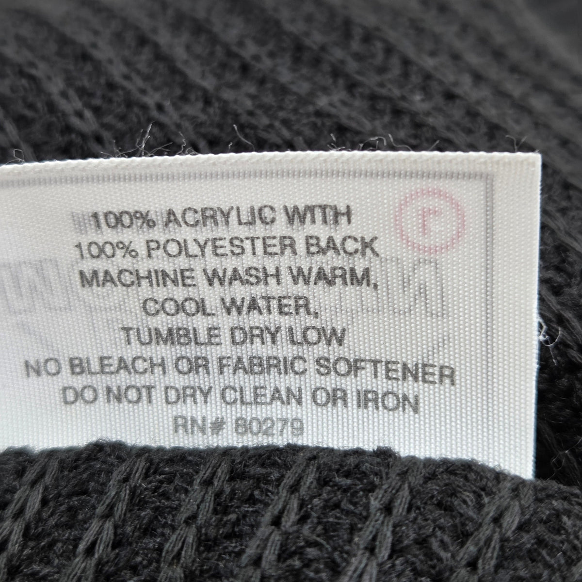 Black Mountain USA Waffle Knit 1/4 Zip Sweater Camo Collar Mens Large Black