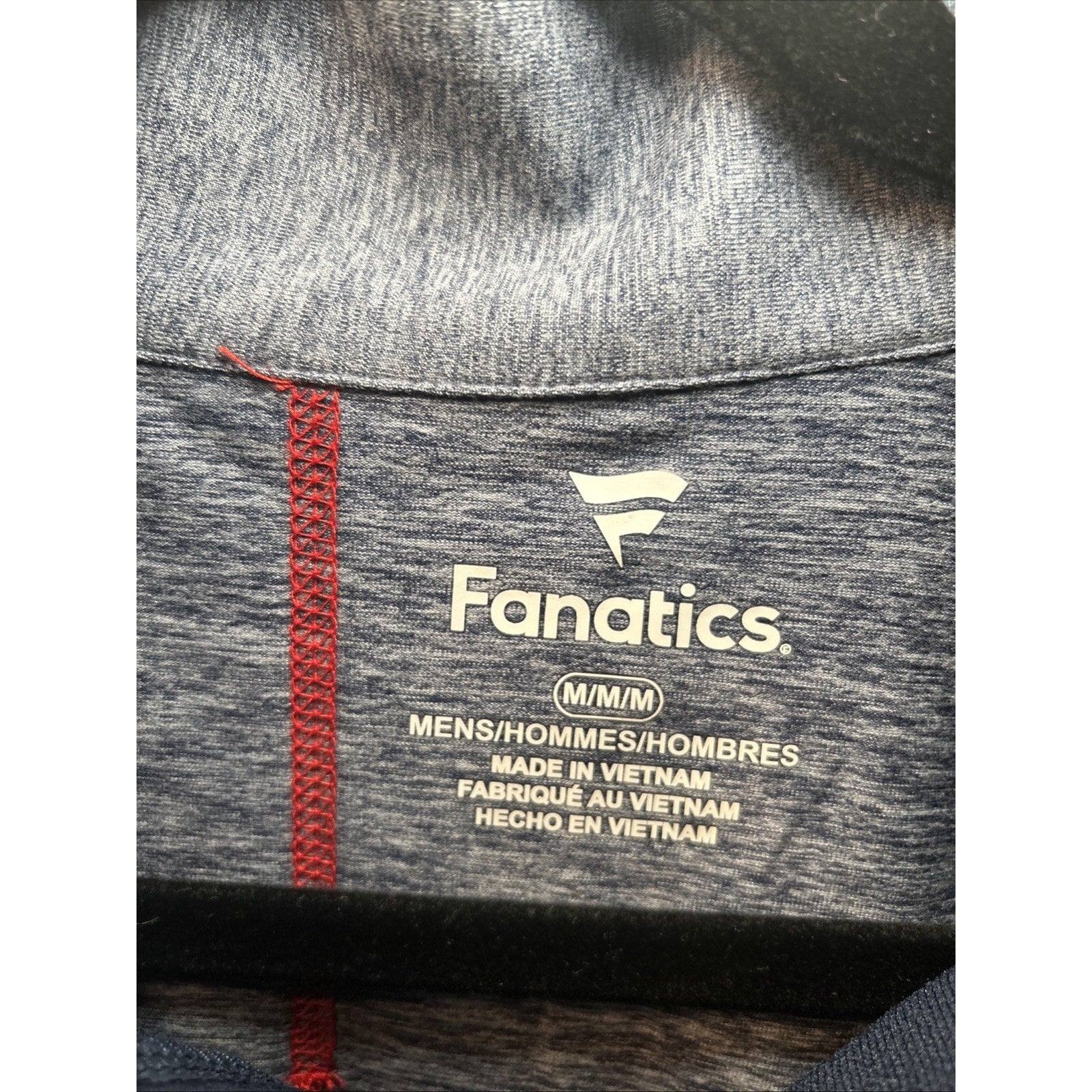 Minnesota Twins Fanatics Poly Blend, quarter zip, Long Sleeve Size M