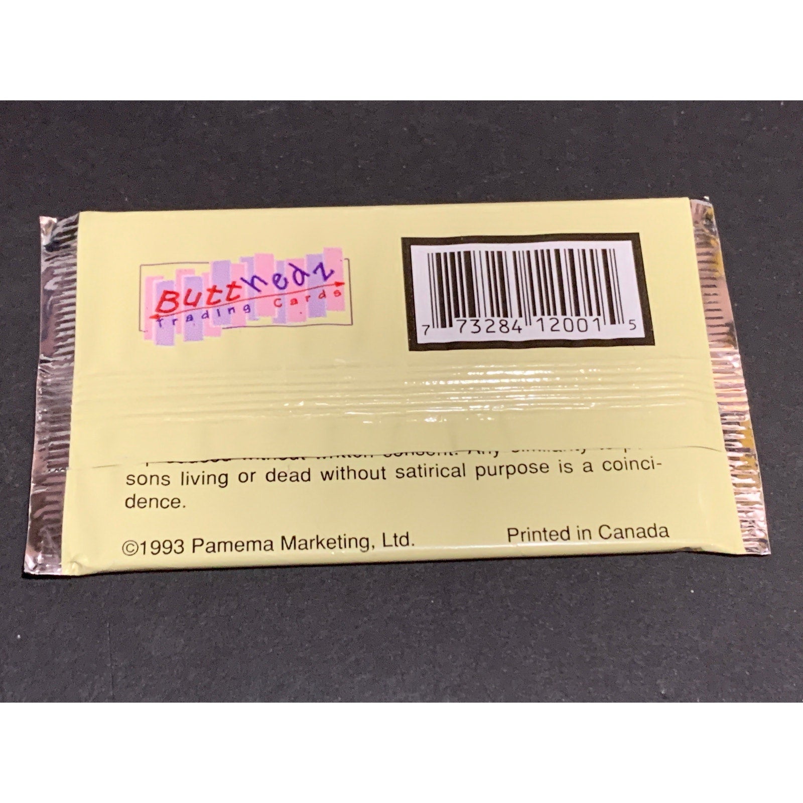 1993 Buttheadz Miss Masters Spoofy Tunes Trading Card Pack Sealed