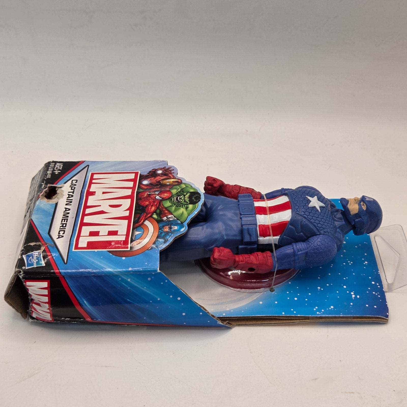 Marvel Kids 2015 Hasbro Captain America 6" Figure New Sealed Card Wear