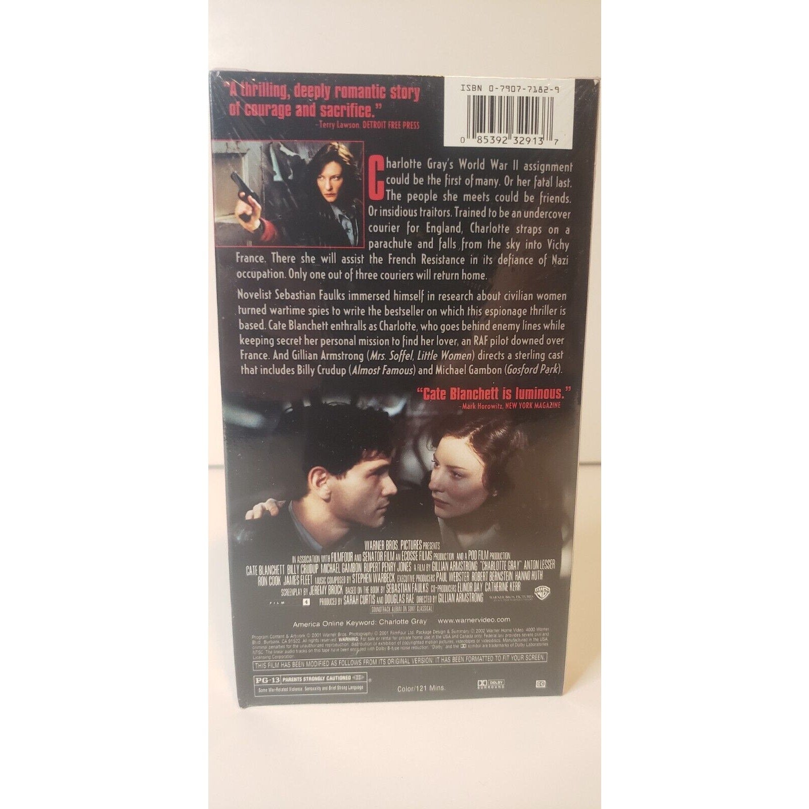 Charlotte Gray VHS New Sealed 2002 Cate Blanchett