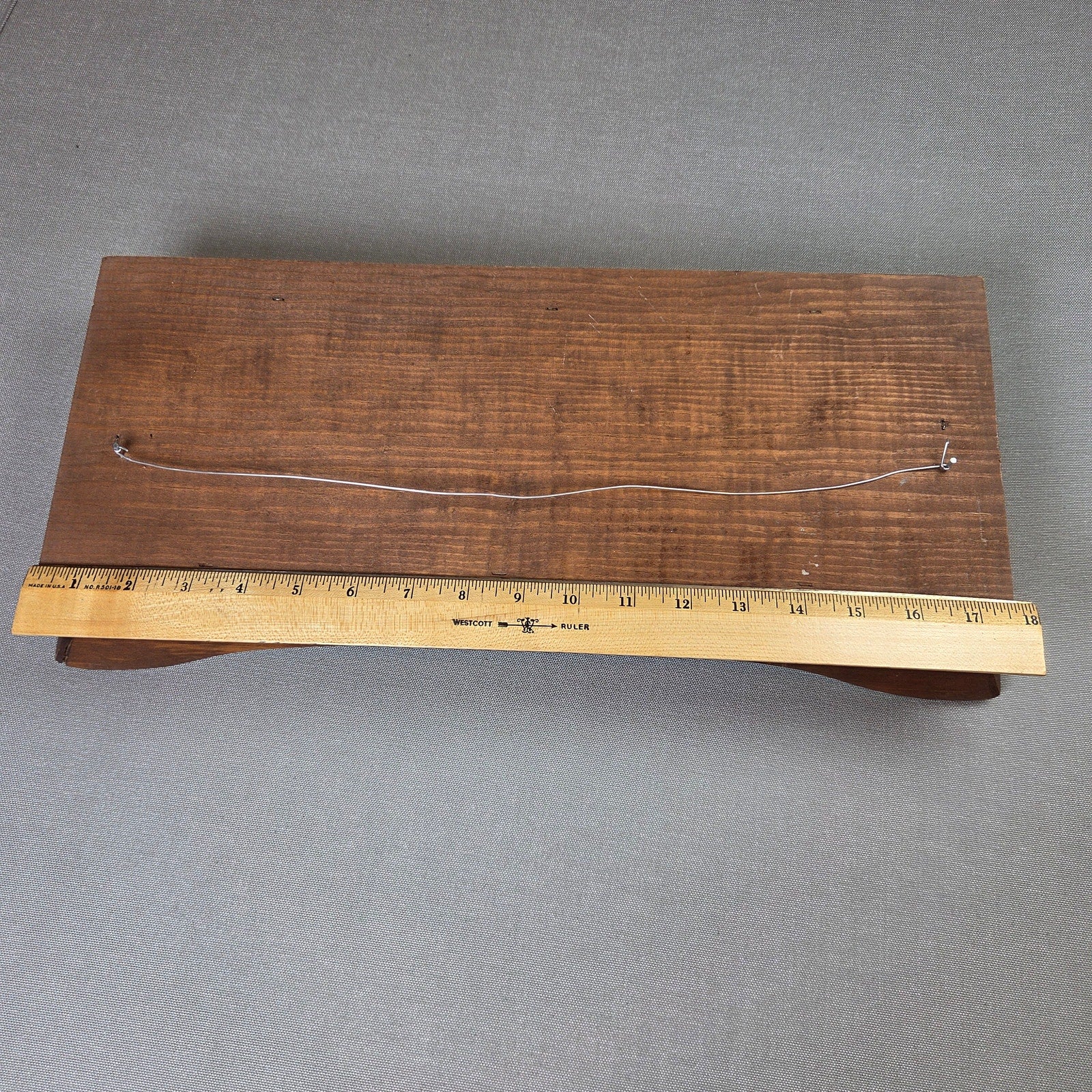 Vintage Wooden Bread Basket Tray Give Us This Day Our Daily Bread 18in