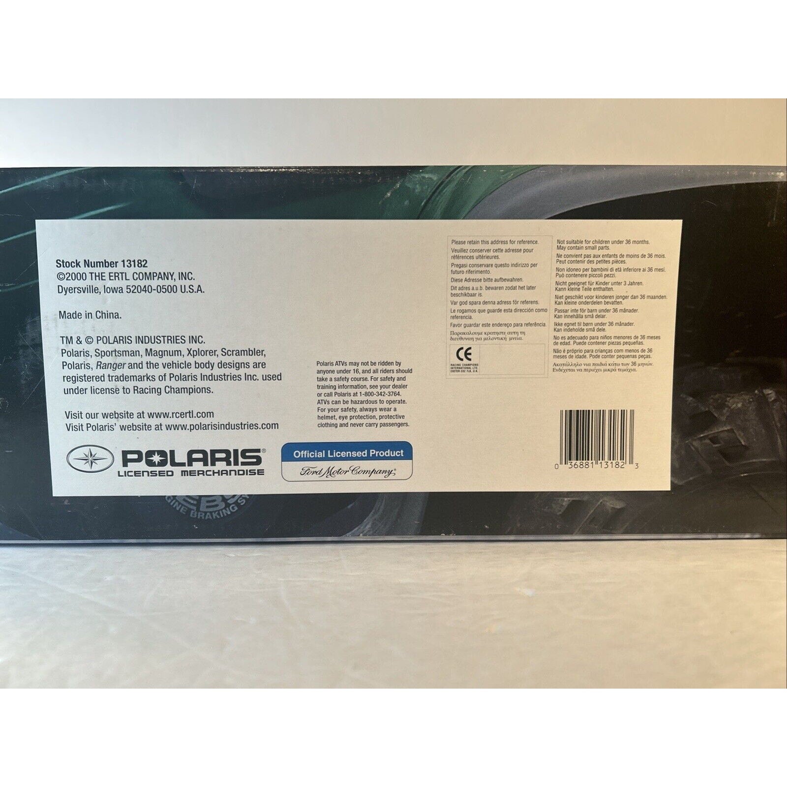 ERTL Polaris Magnum 500 ATV Ford Pickup & Trailer 1:18 Scale – NIB