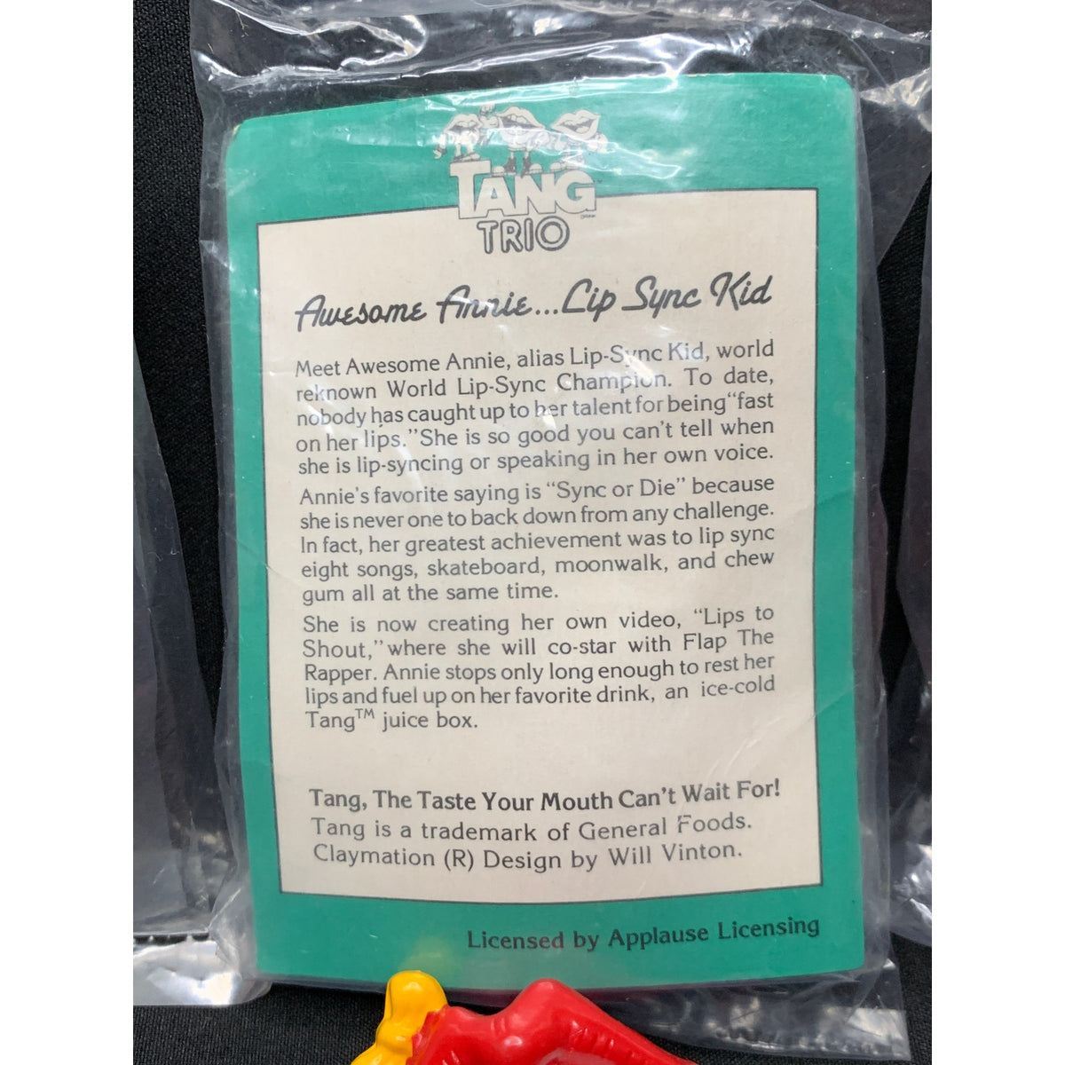 1989 Hardees Tang Trio Complete Set 4 Sealed Figures Pin Extras Vintage